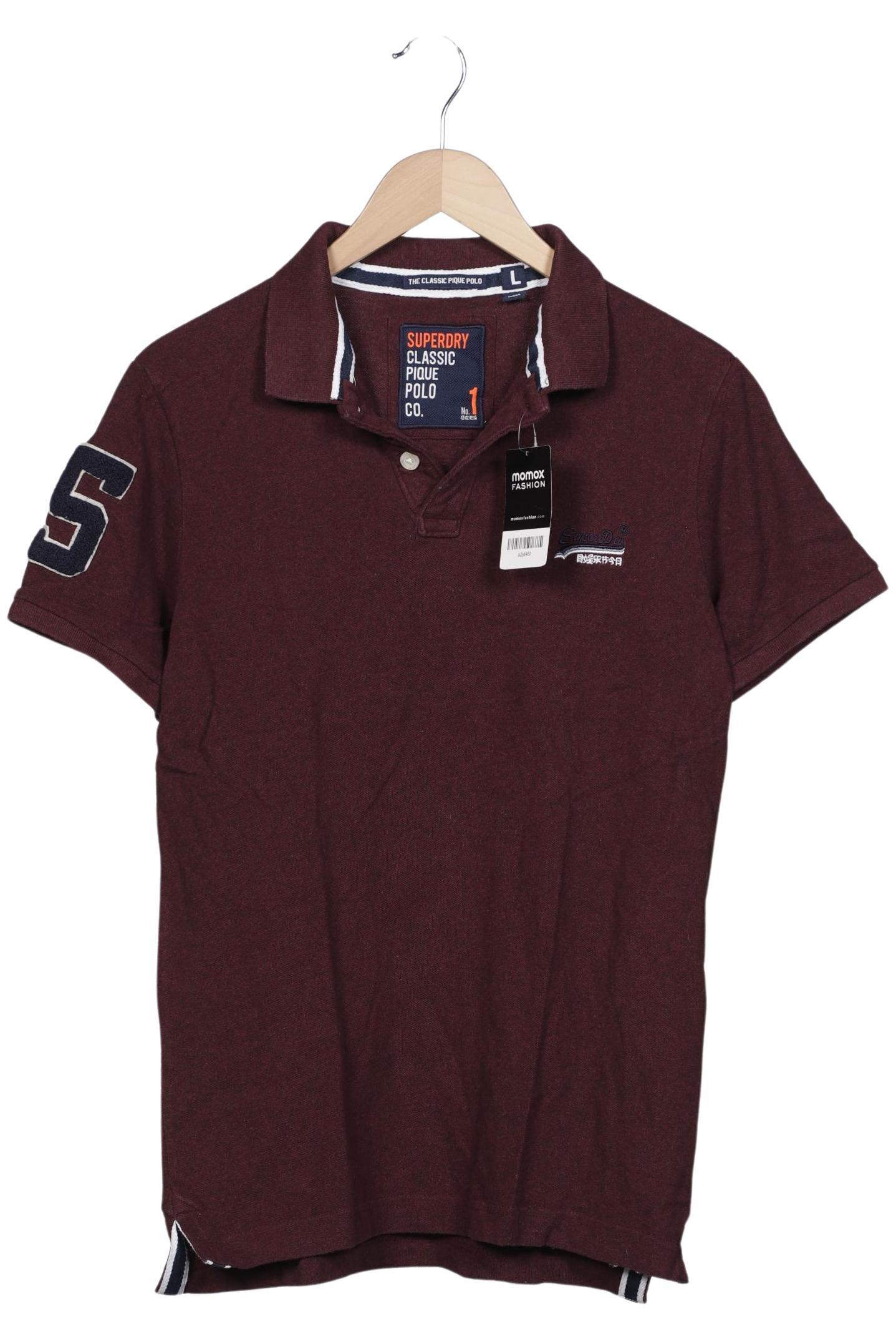 

Superdry Herren Poloshirt, bordeaux, Gr. 52