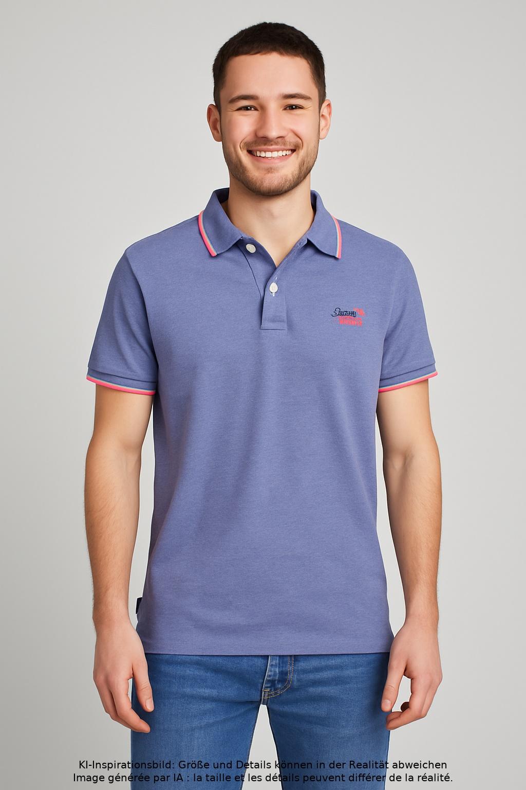 

Superdry Herren Poloshirt, blau, Gr. 46