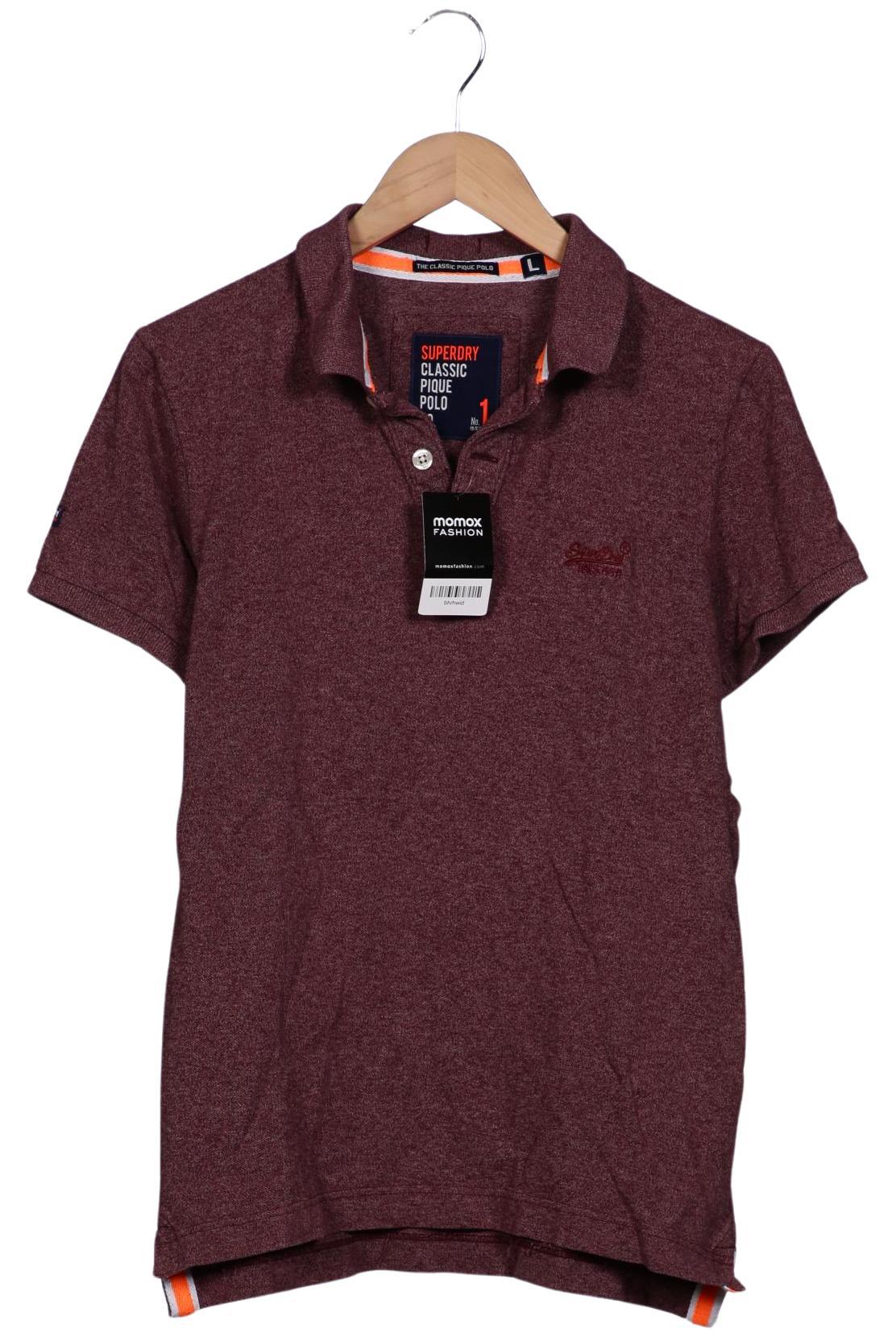 

Superdry Herren Poloshirt, bordeaux, Gr. 52