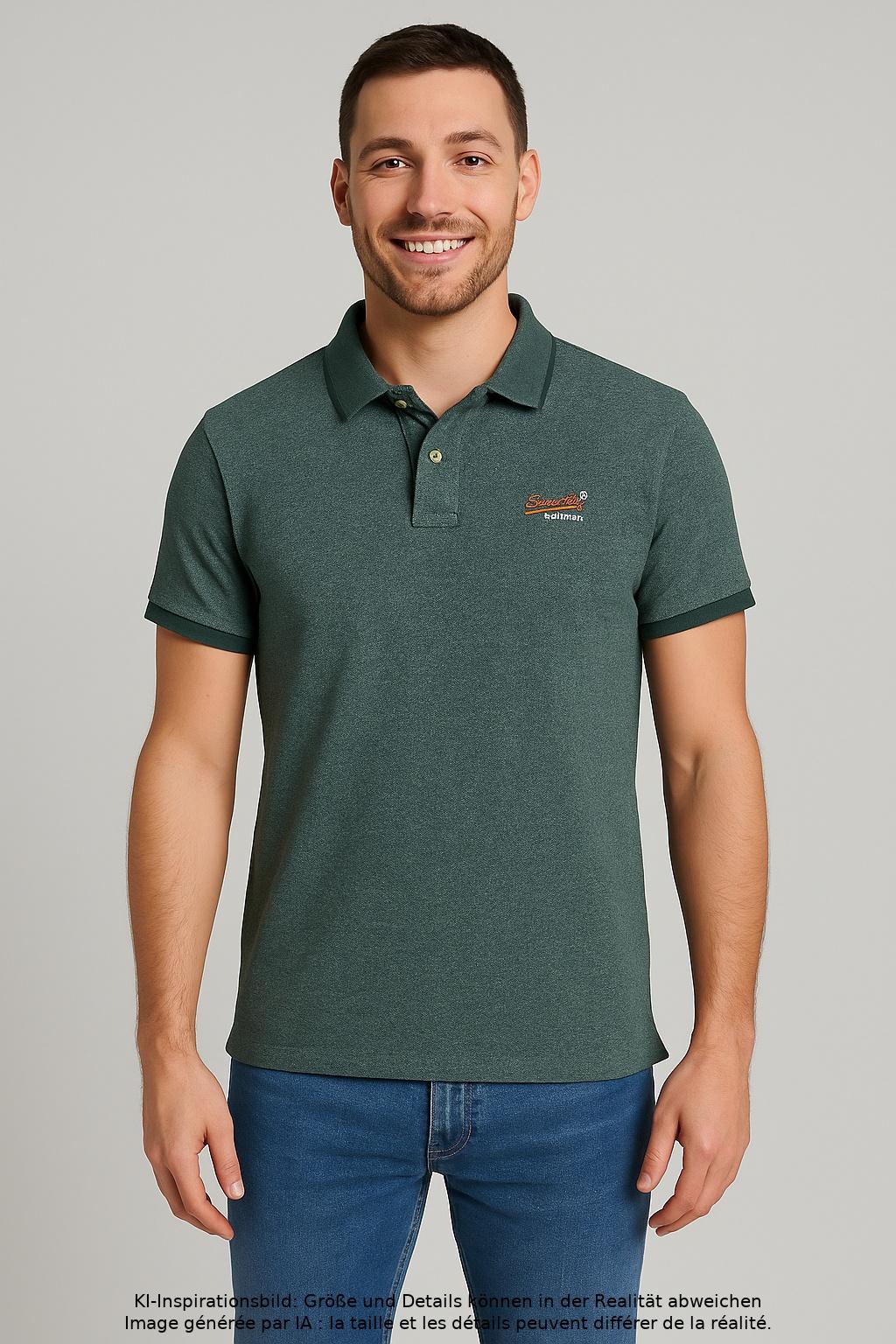 

Superdry Herren Poloshirt, grün, Gr. 52