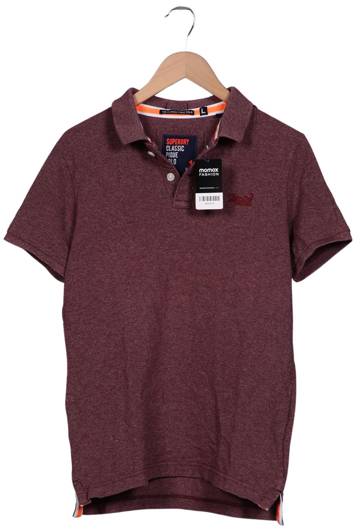 

Superdry Herren Poloshirt, bordeaux, Gr. 52