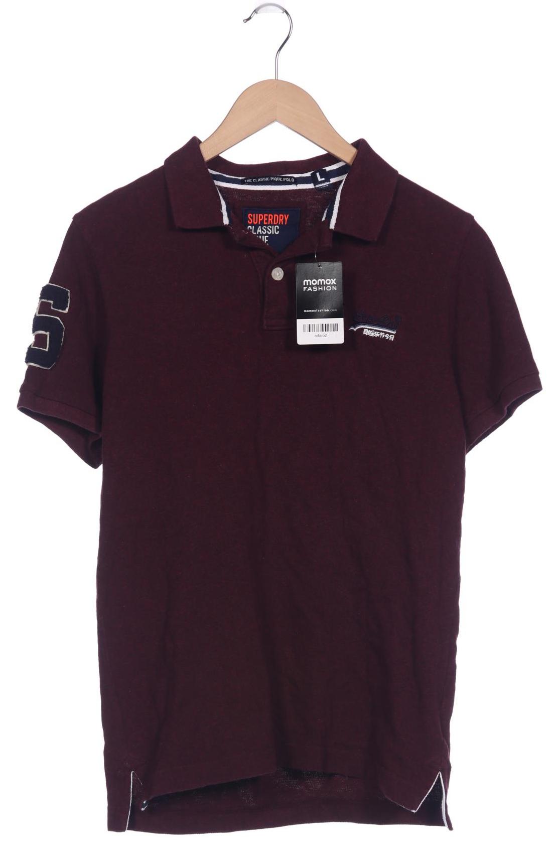 

Superdry Herren Poloshirt, bordeaux, Gr. 52