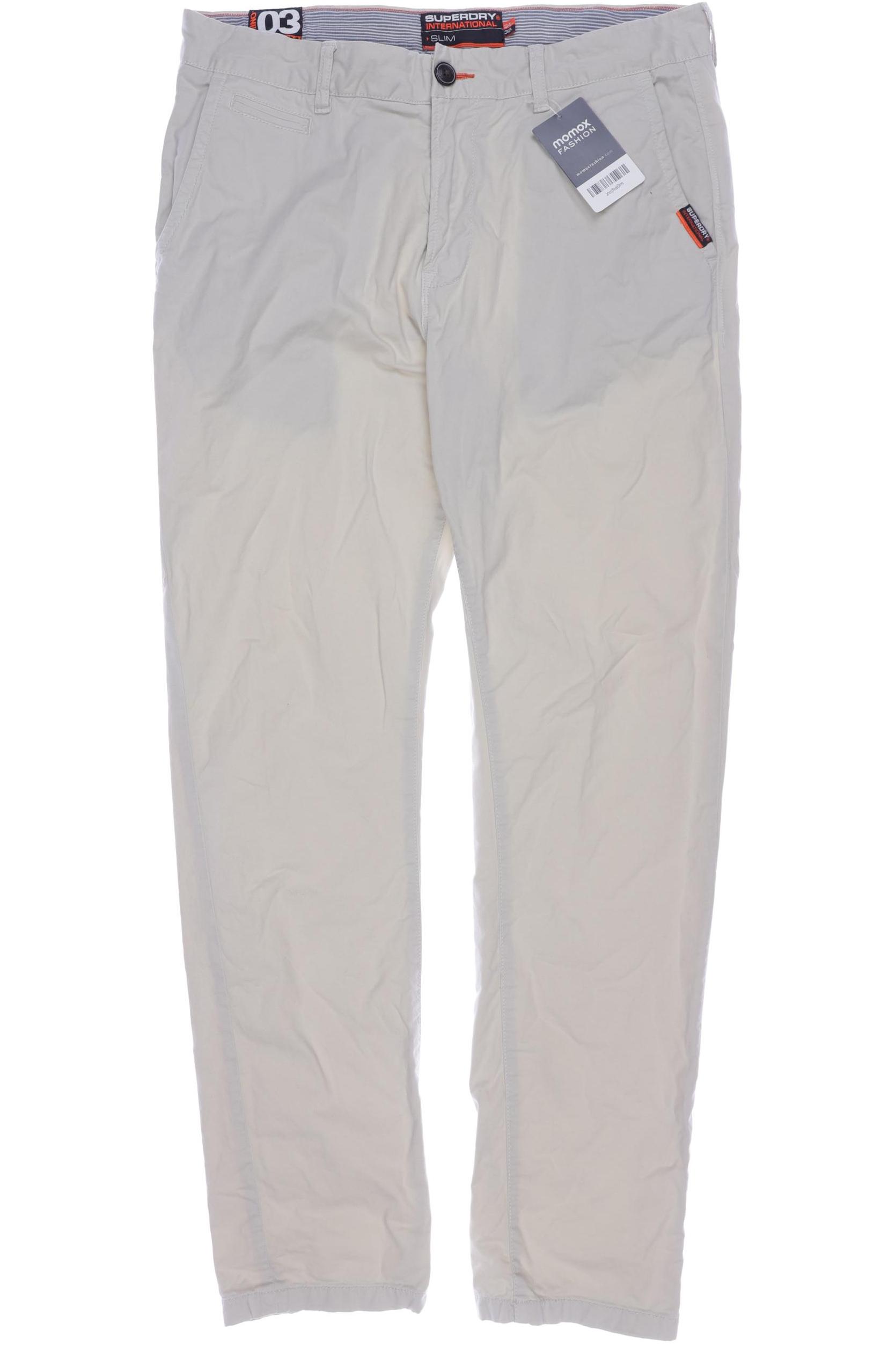 Thumbnail - Superdry Herren Stoffhose, cremeweiß, Gr. 34