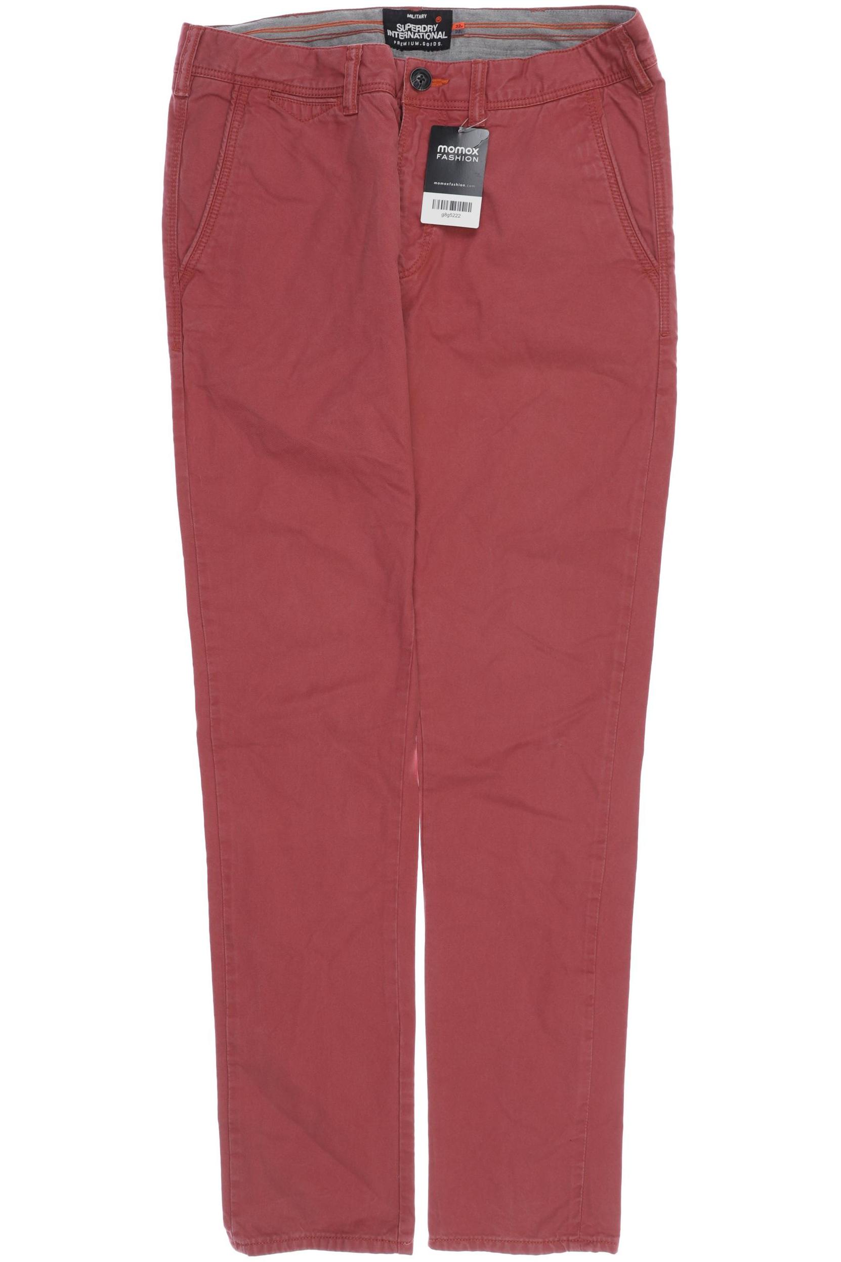 

Superdry Herren Stoffhose, rot, Gr. 32