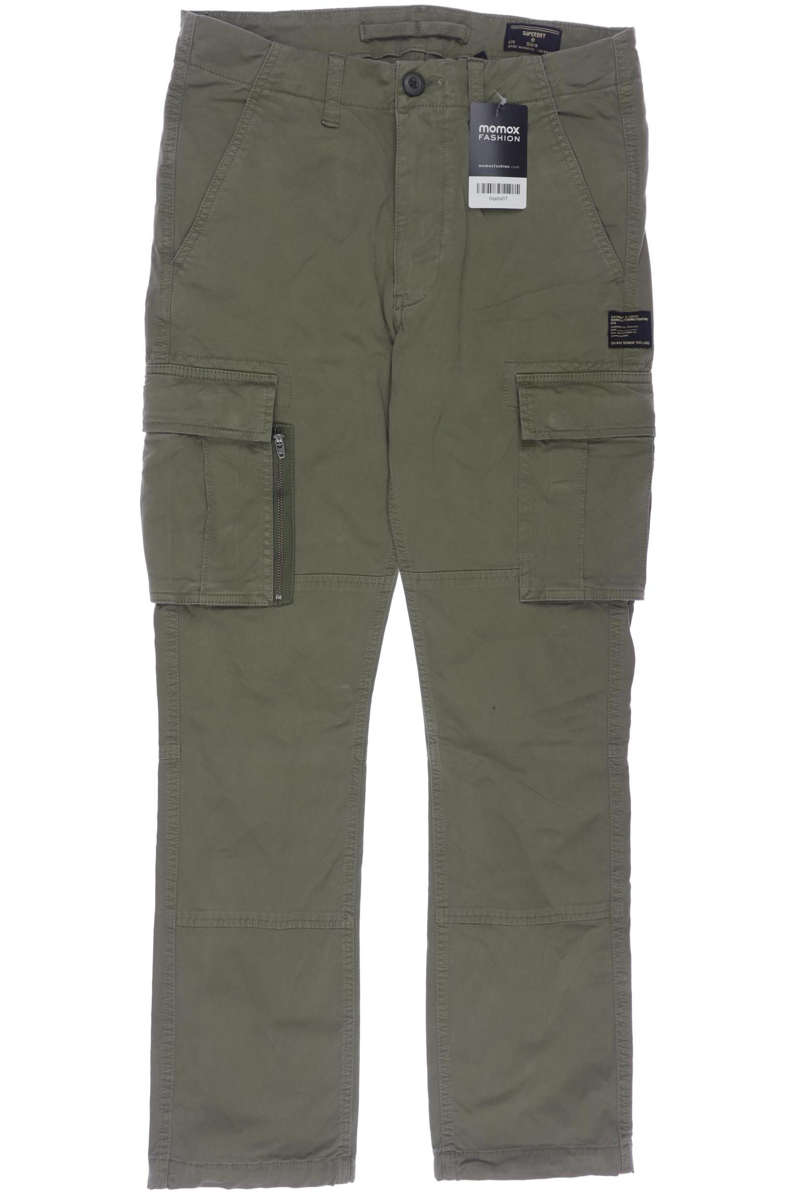 

Superdry Herren Stoffhose, grün, Gr. 28