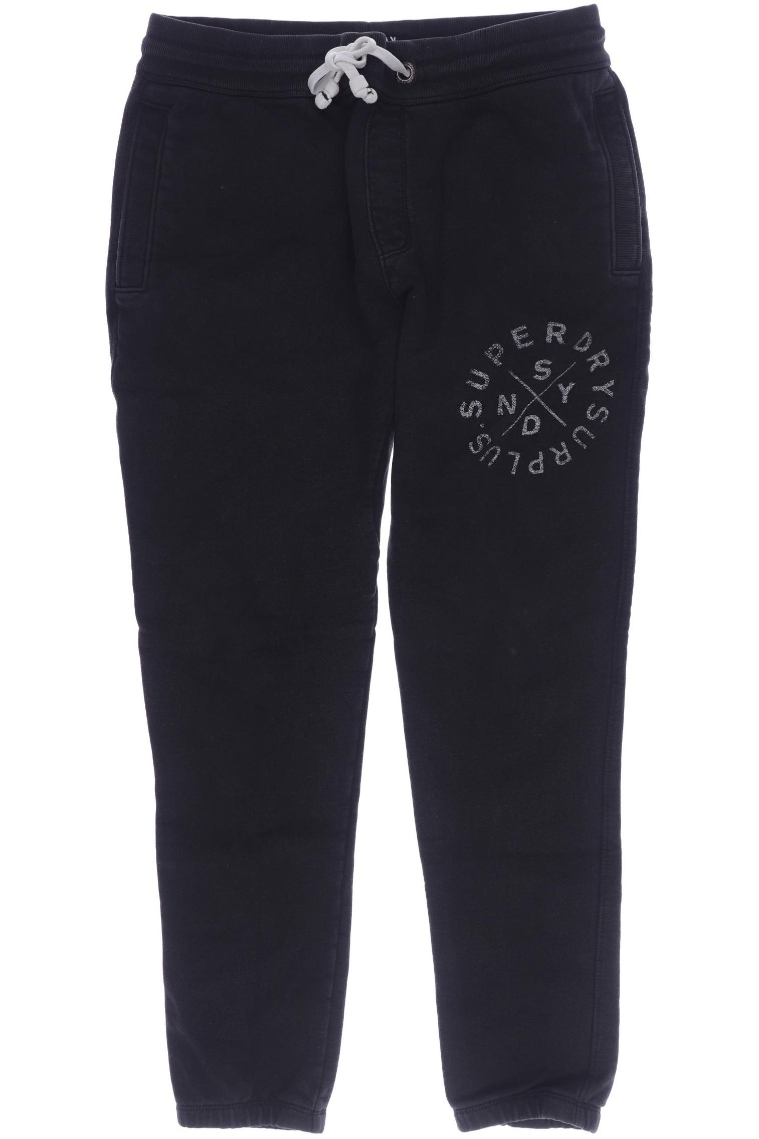 

Superdry Herren Stoffhose, schwarz, Gr. 48
