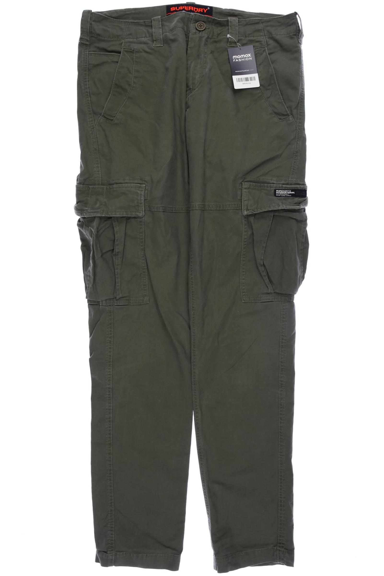 

Superdry Herren Stoffhose, grün, Gr. 32