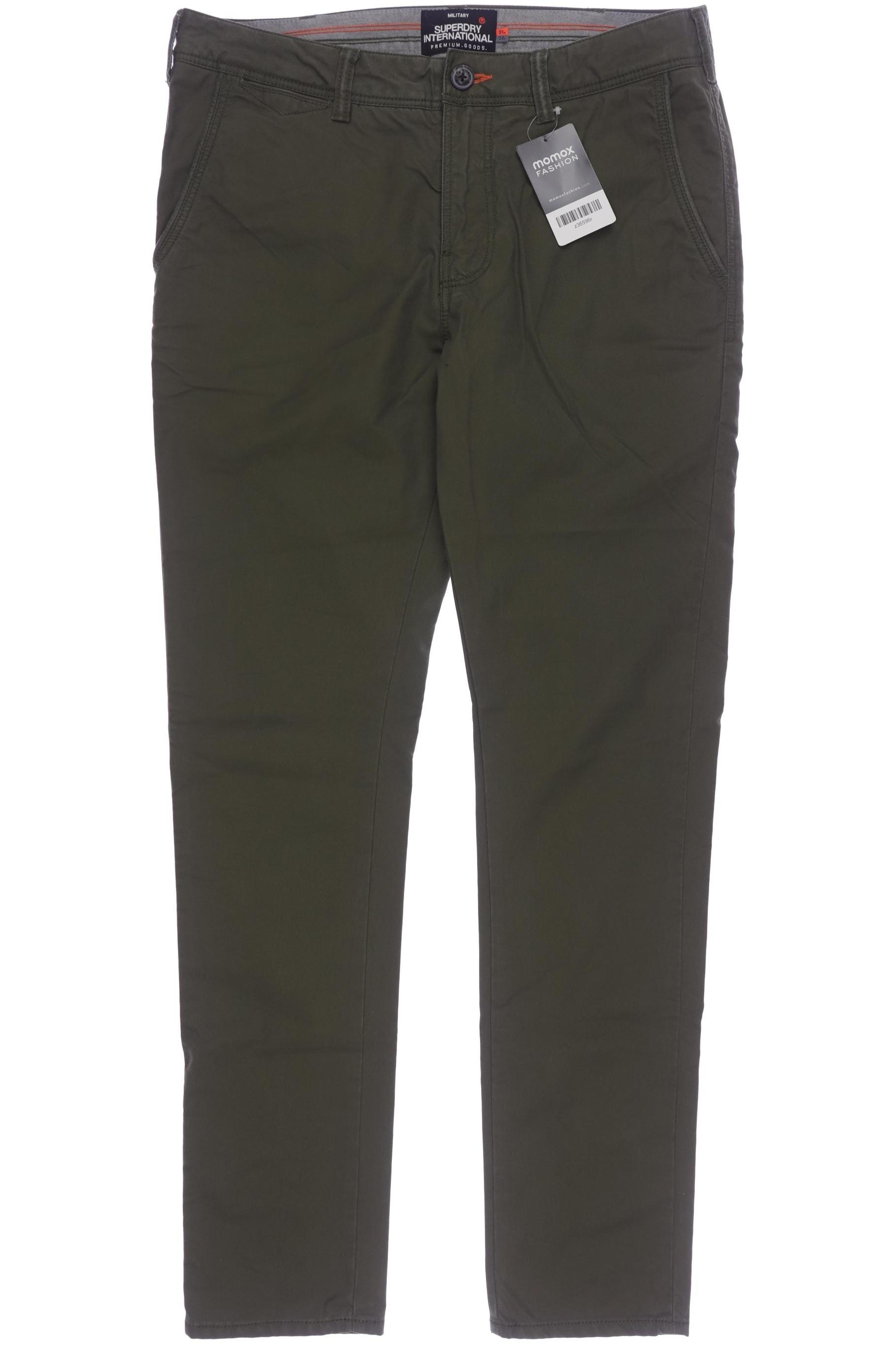 

Superdry Herren Stoffhose, grün, Gr. 31