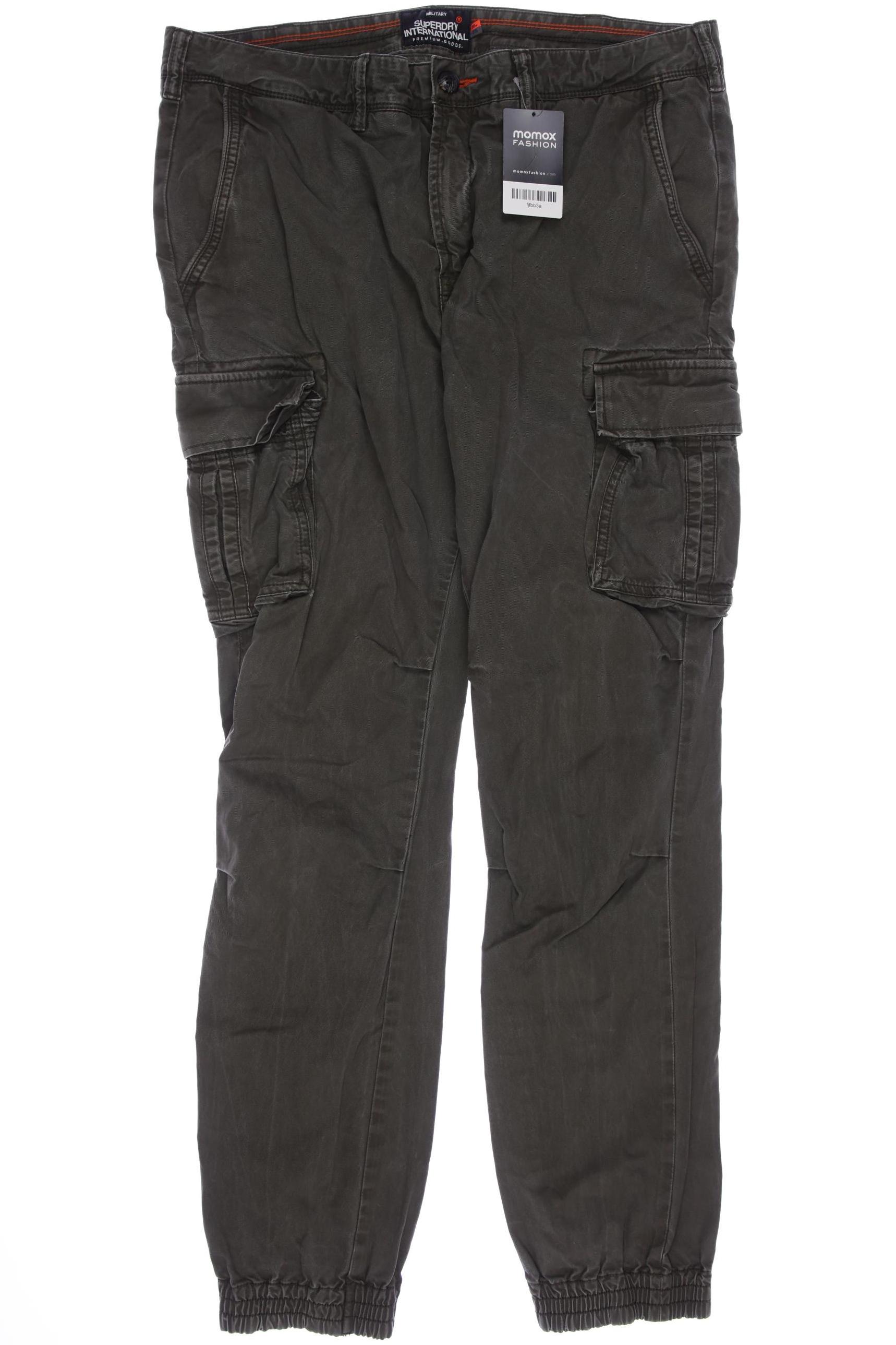 

Superdry Herren Stoffhose, grün, Gr. 36