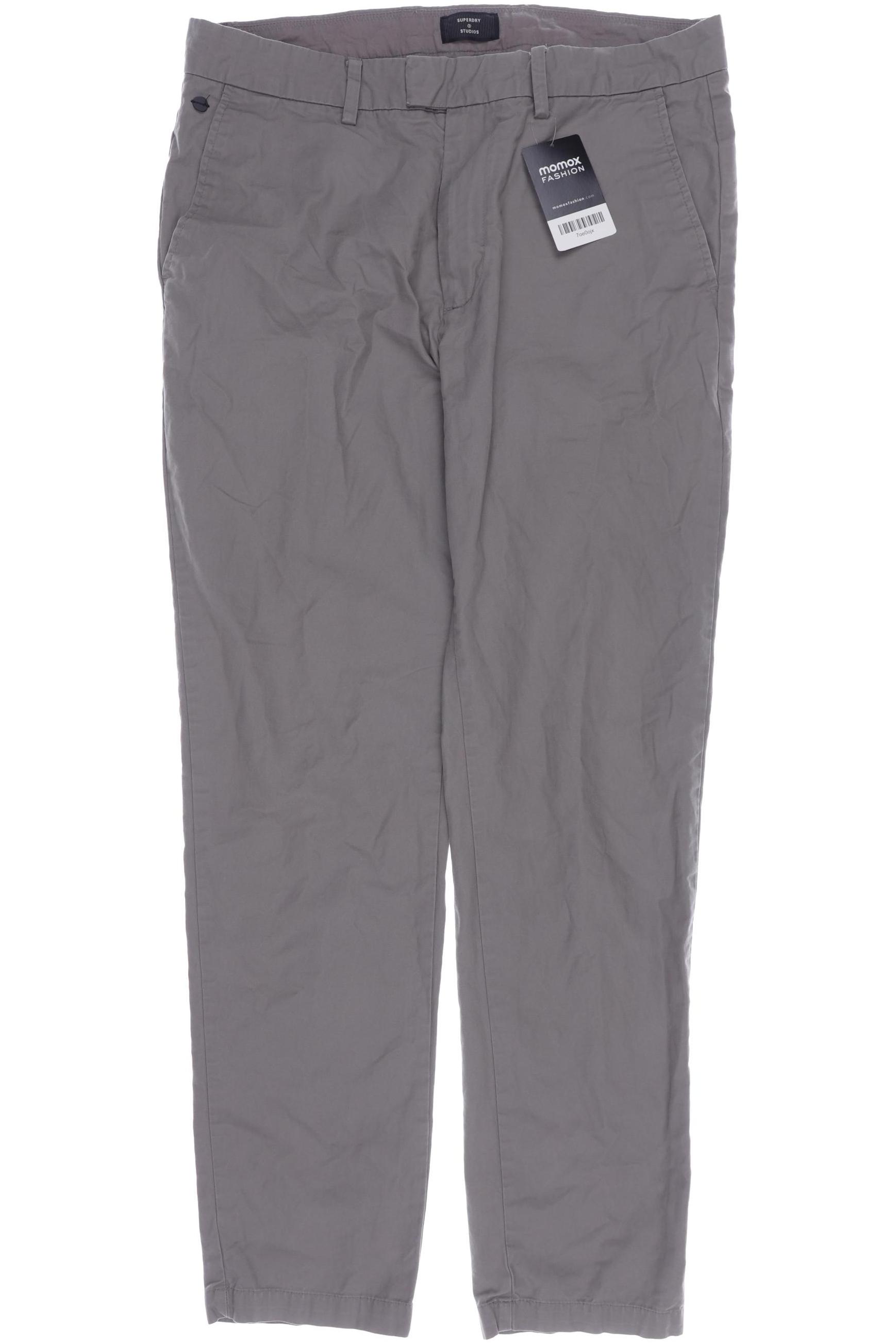 

Superdry Herren Stoffhose, grau, Gr. 52