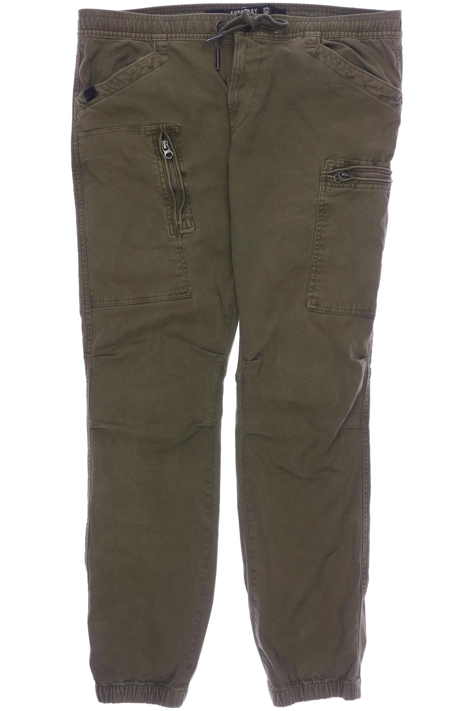 

Superdry Herren Stoffhose, grün, Gr. 34