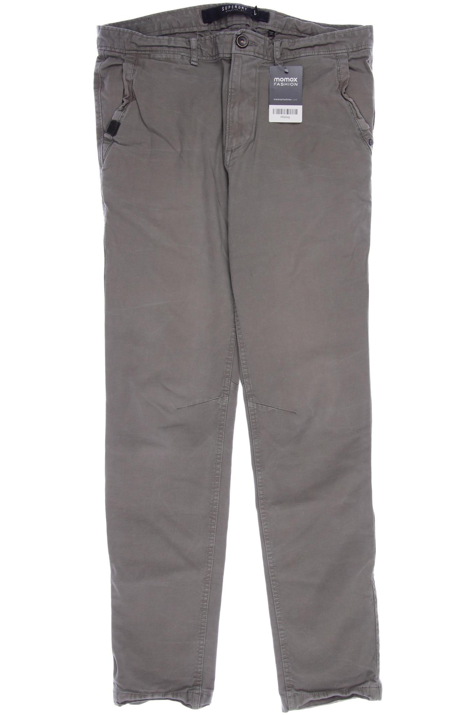 

Superdry Herren Stoffhose, grau, Gr. 0