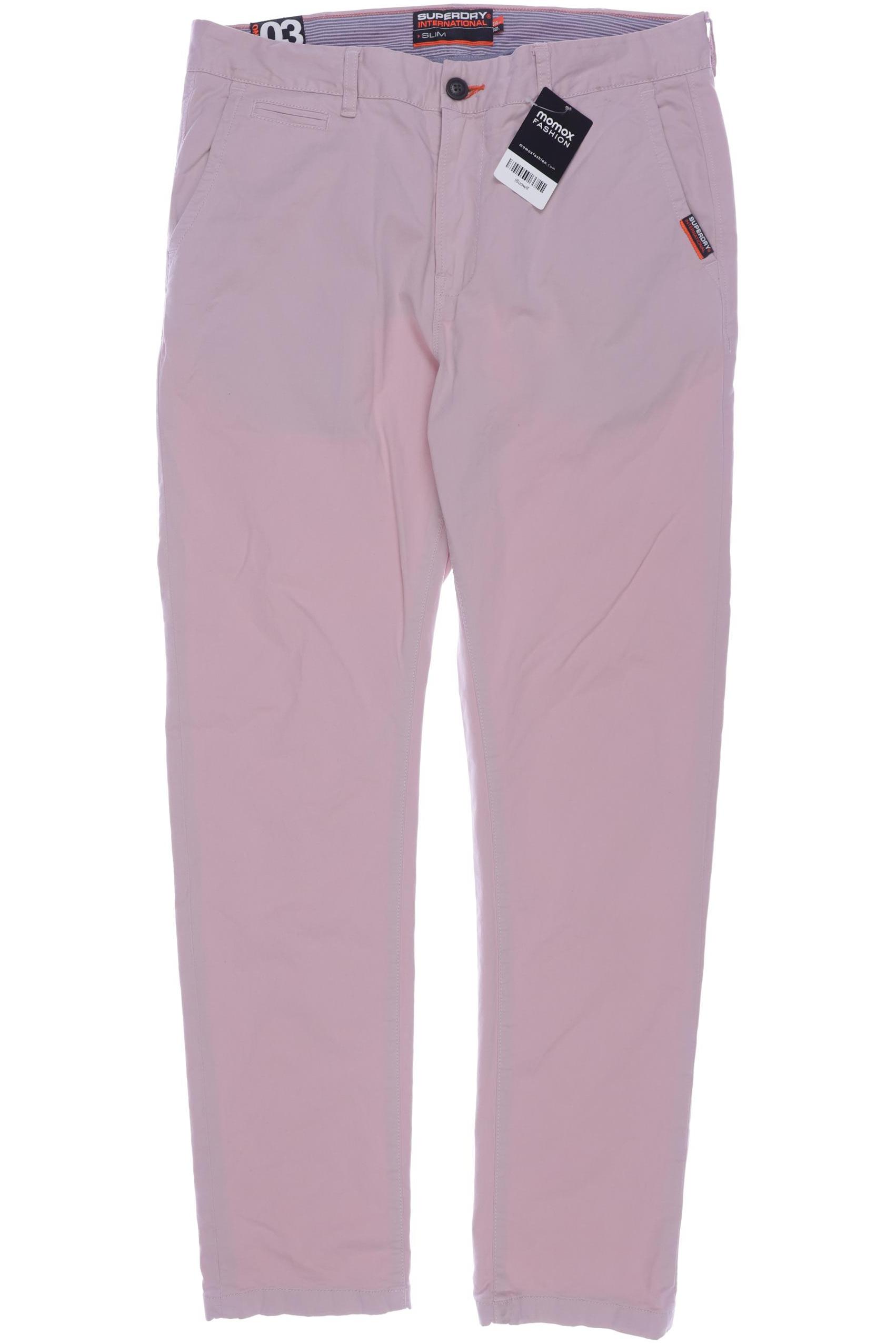 Thumbnail - Superdry Herren Stoffhose, pink, Gr. 34