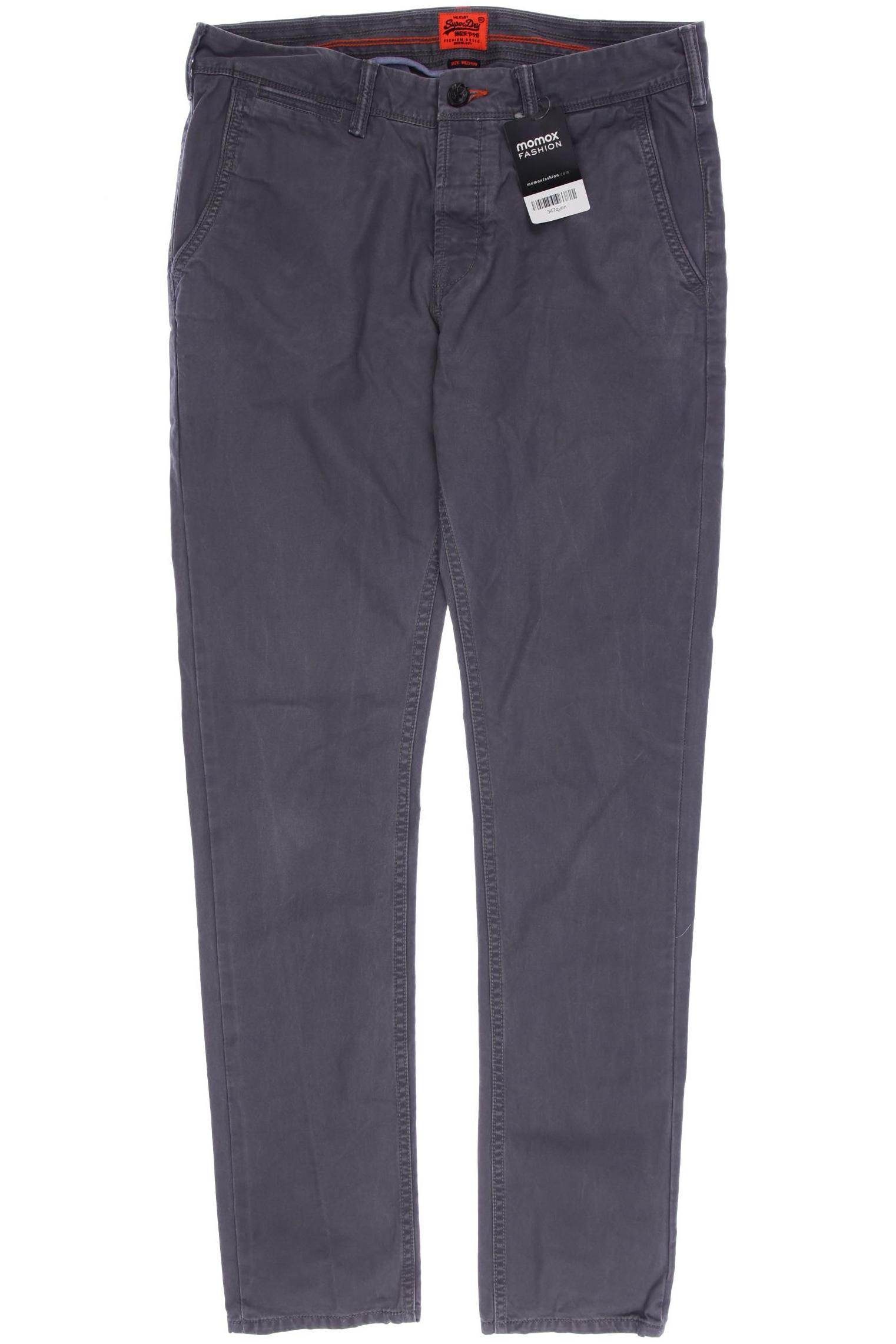 

Superdry Herren Stoffhose, grau, Gr. 0