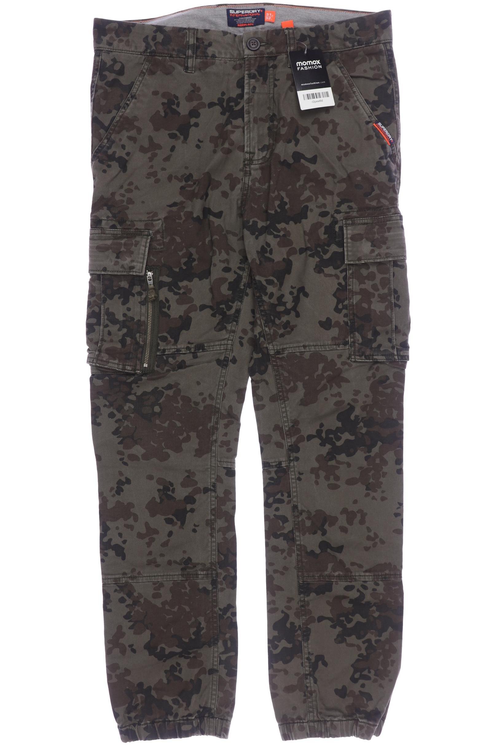 

Superdry Herren Stoffhose, grün, Gr. 31