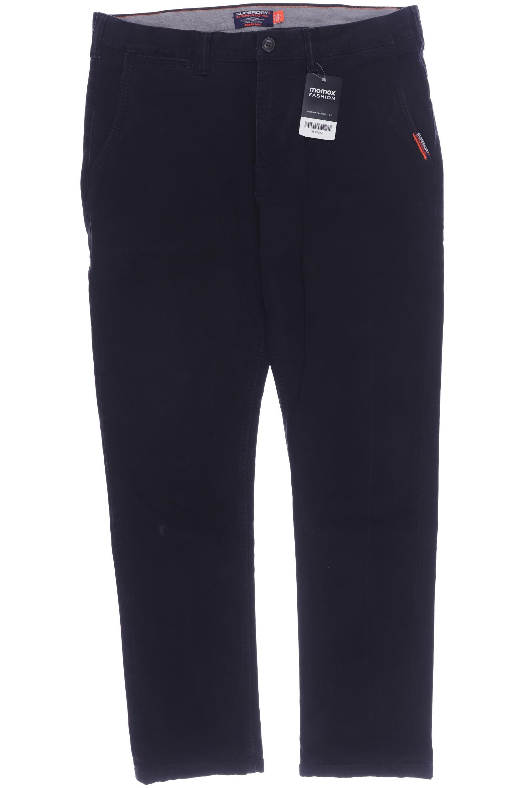 

Superdry Herren Stoffhose, schwarz, Gr. 52