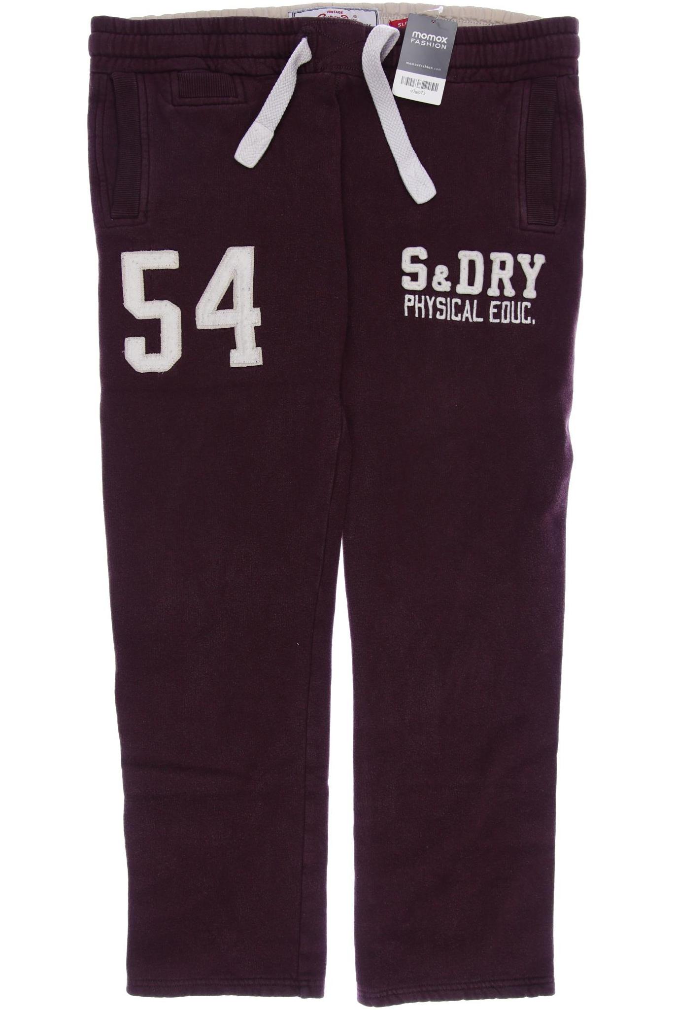 

Superdry Herren Stoffhose, bordeaux