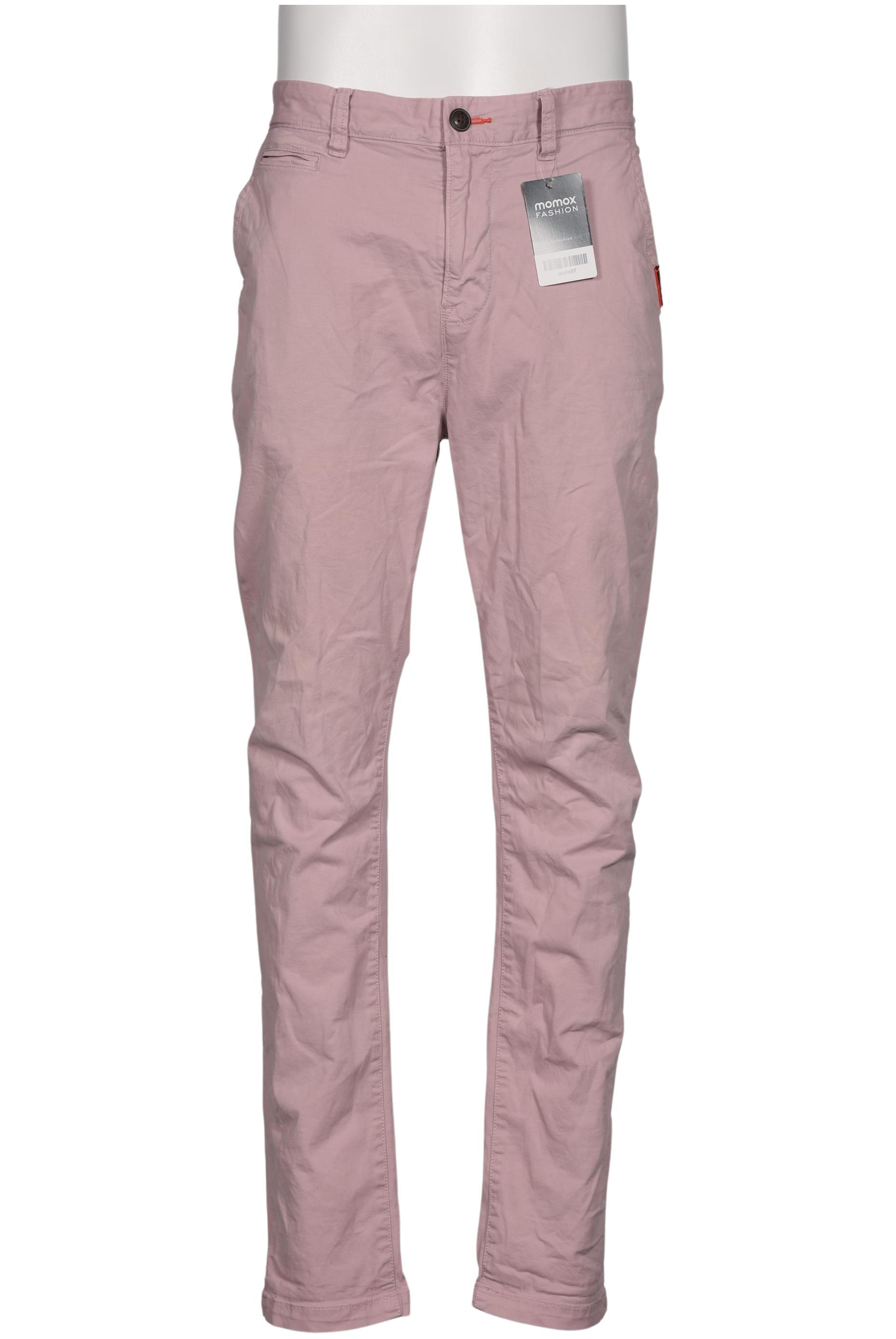 

Superdry Herren Stoffhose, pink, Gr. 34