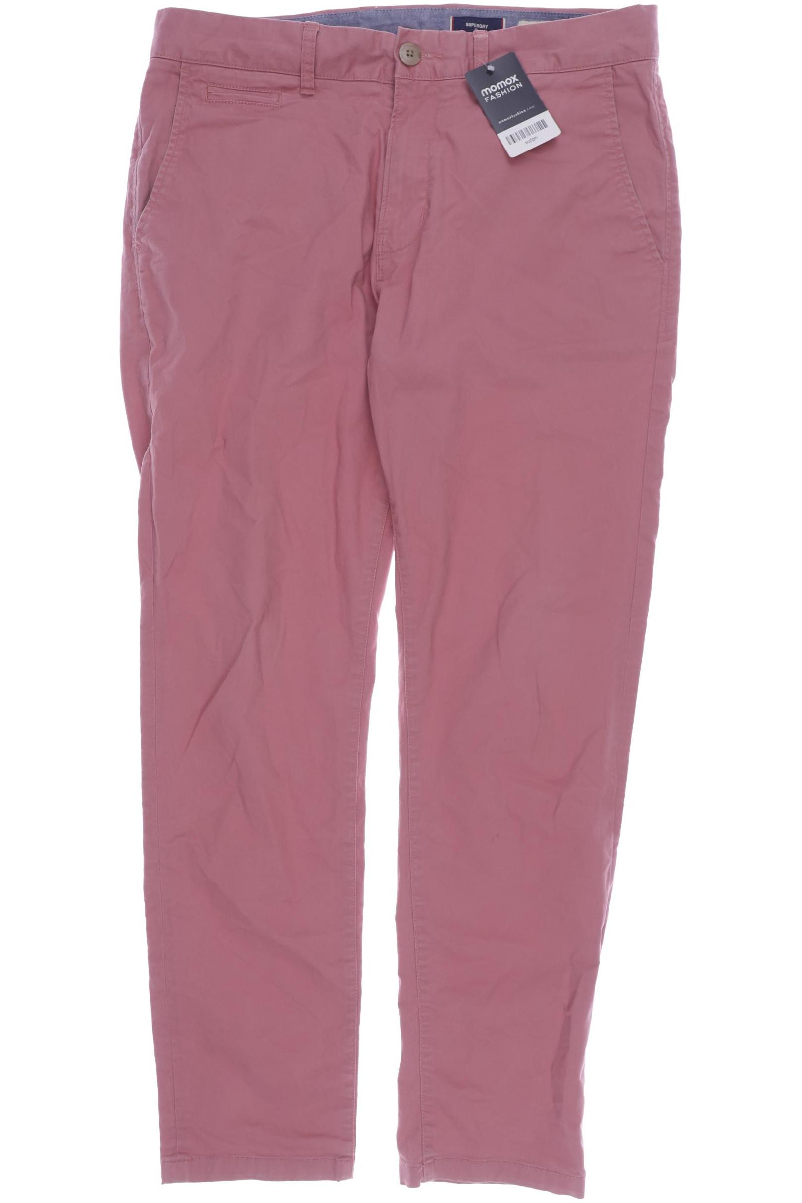 

Superdry Herren Stoffhose, pink