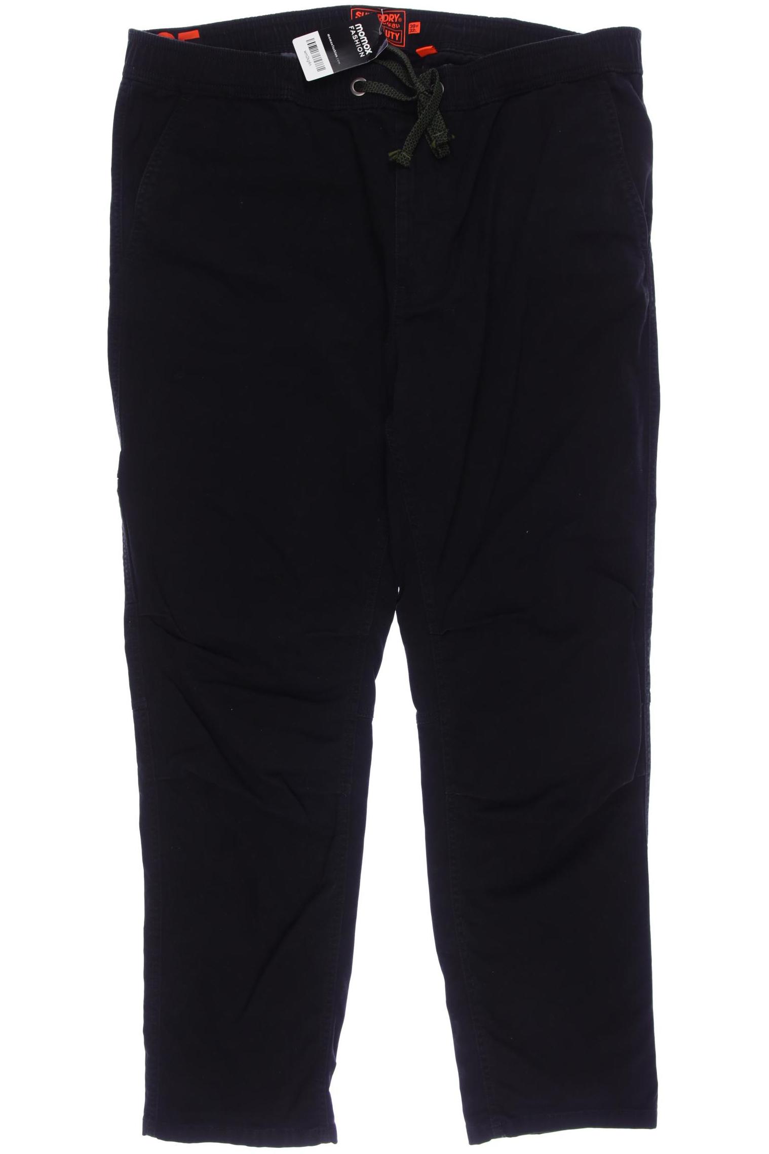 

Superdry Herren Stoffhose, schwarz, Gr. 38
