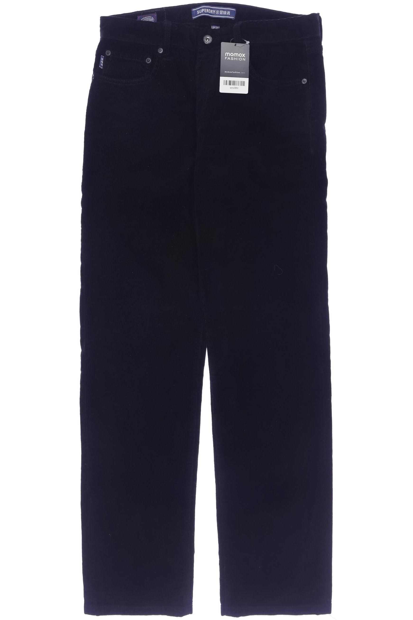 

Superdry Herren Stoffhose, schwarz, Gr. 30