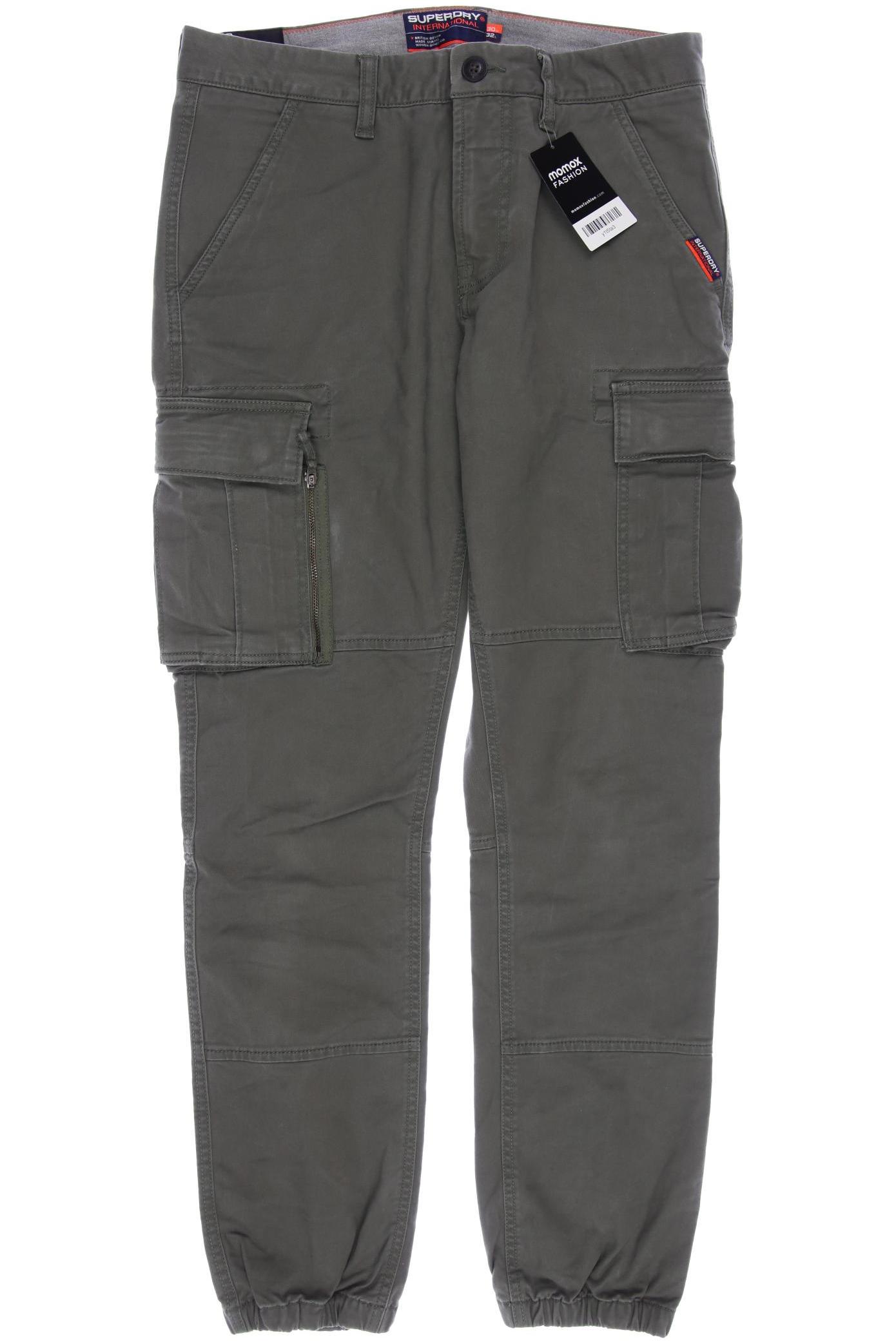 

Superdry Herren Stoffhose, grün, Gr. 30