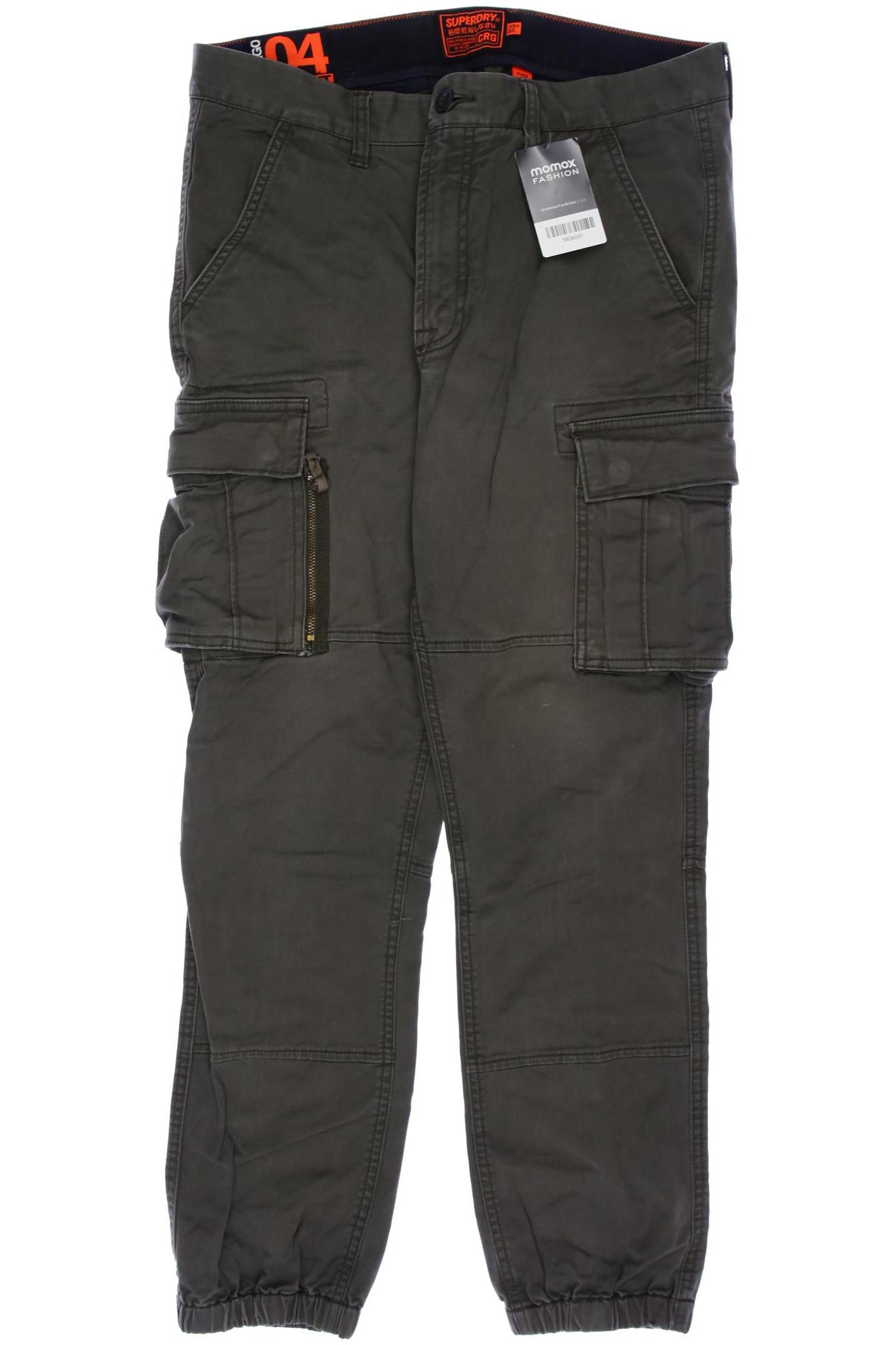 

Superdry Herren Stoffhose, grün, Gr. 33
