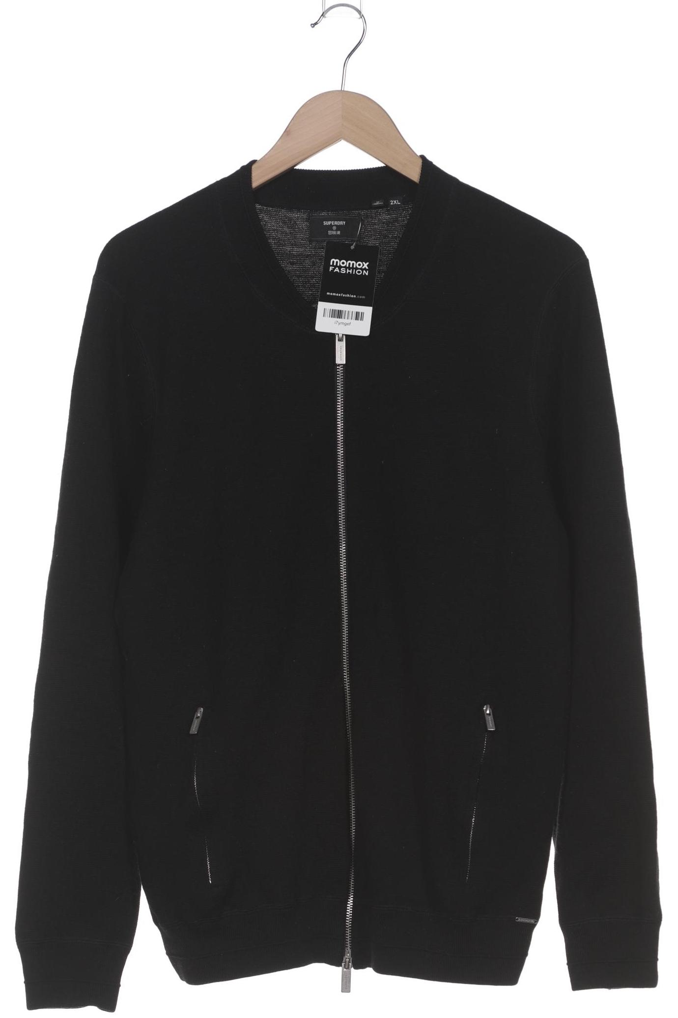 

Superdry Herren Strickjacke, schwarz, Gr. 56
