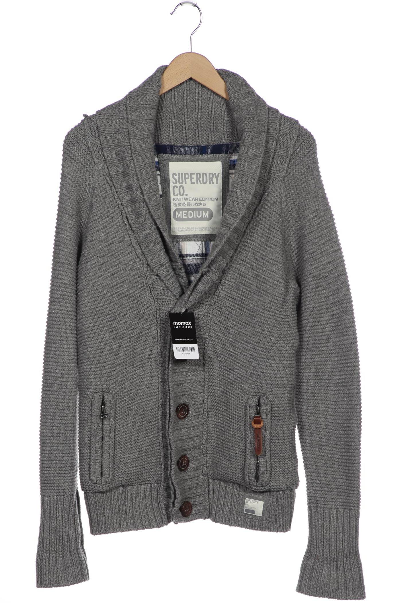 

Superdry Herren Strickjacke, grau, Gr. 48