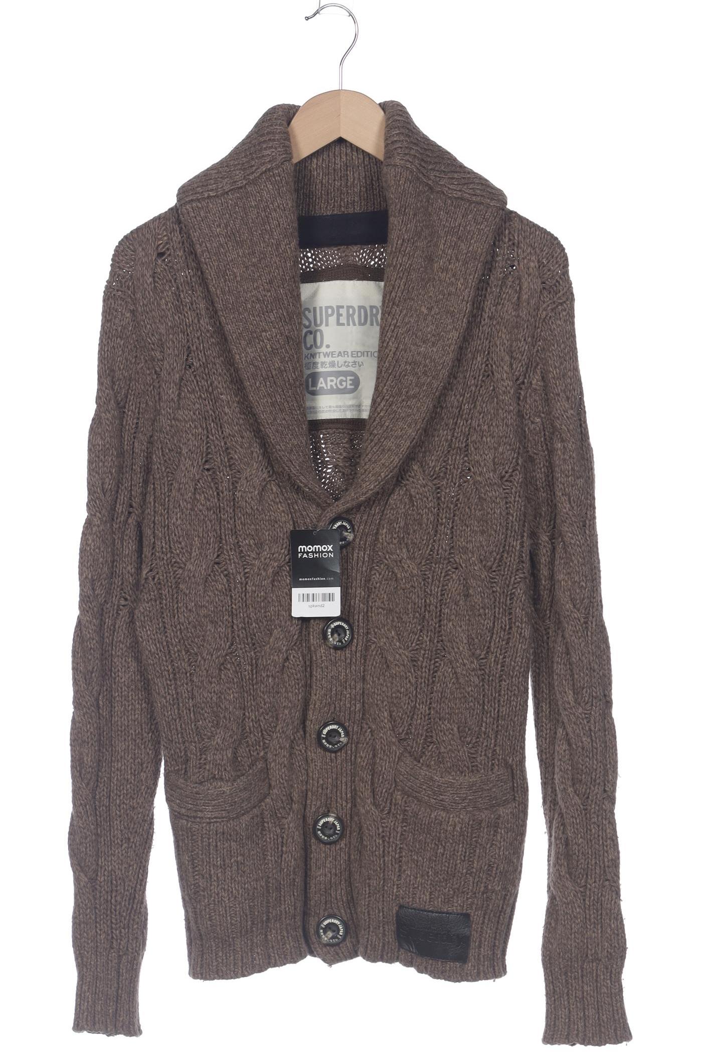 

Superdry Herren Strickjacke, braun, Gr. 52
