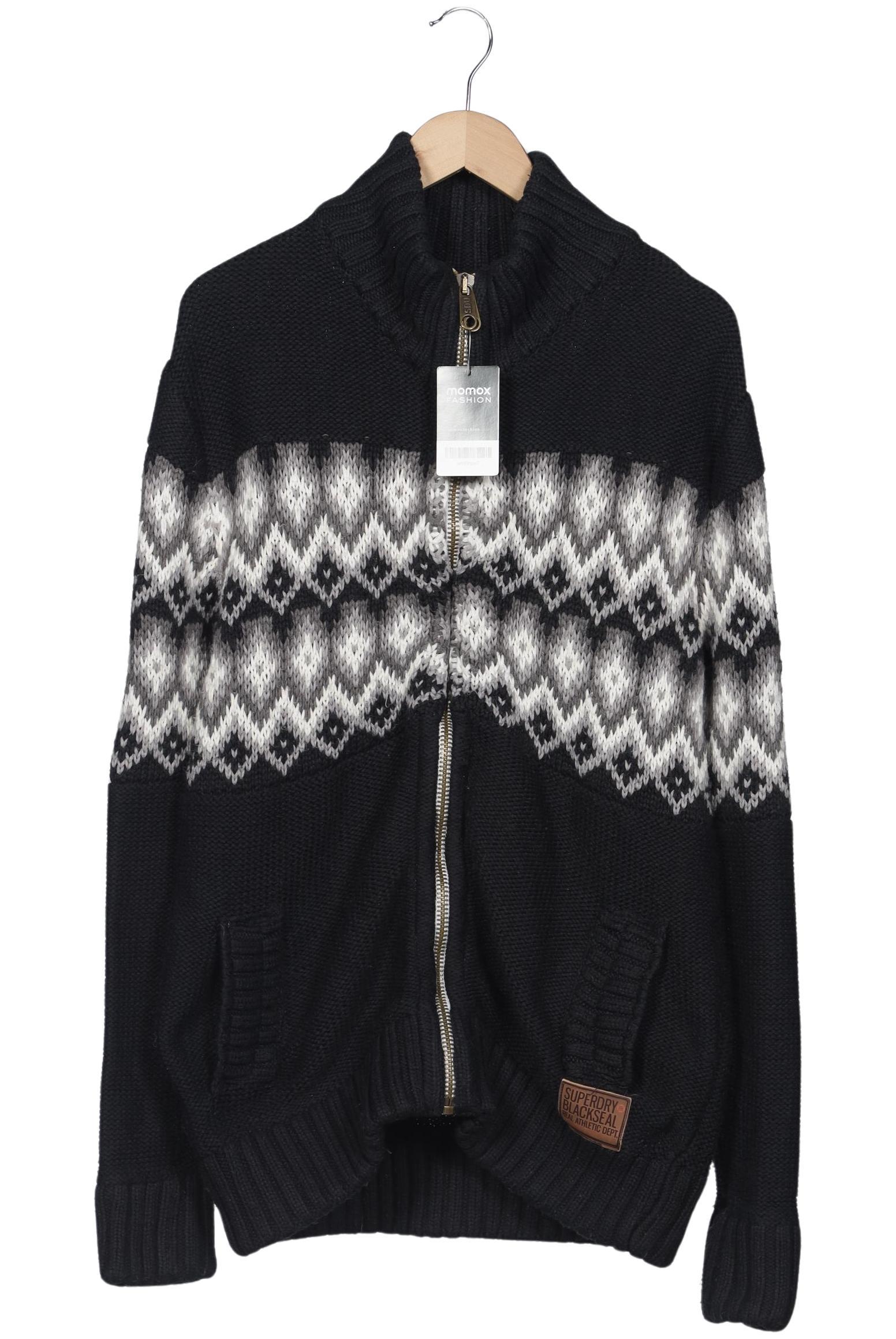 

Superdry Herren Strickjacke, schwarz, Gr. 54