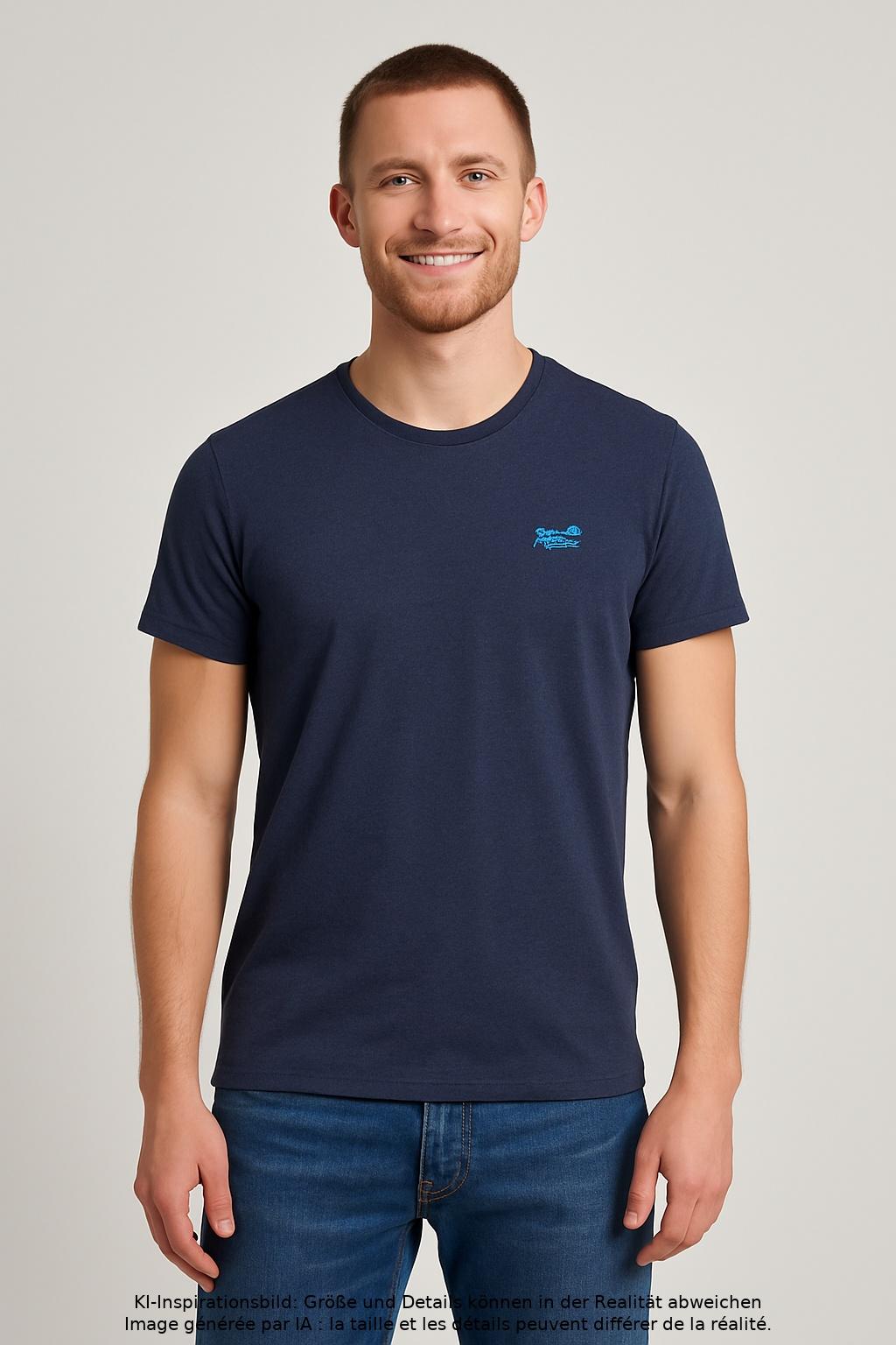 

Superdry Herren T-Shirt, marineblau, Gr. 52