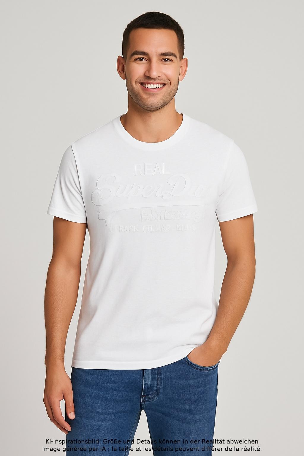 

Superdry Herren T-Shirt, weiß, Gr. 44