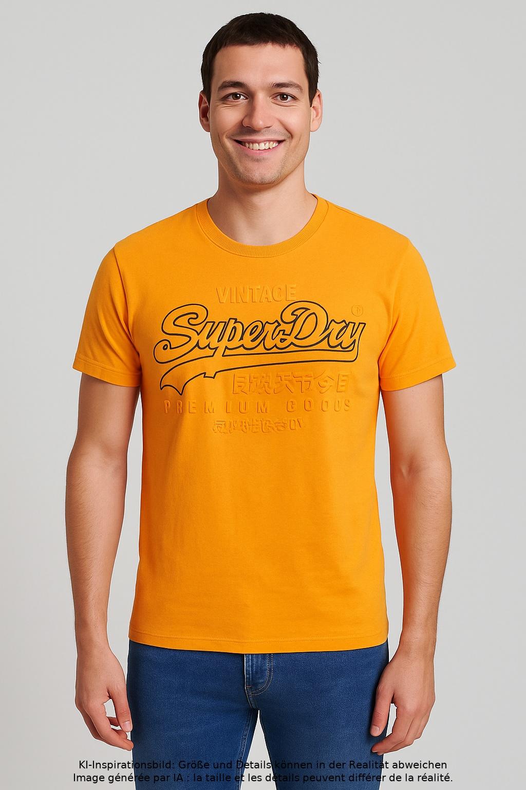

Superdry Herren T-Shirt, orange, Gr. 52