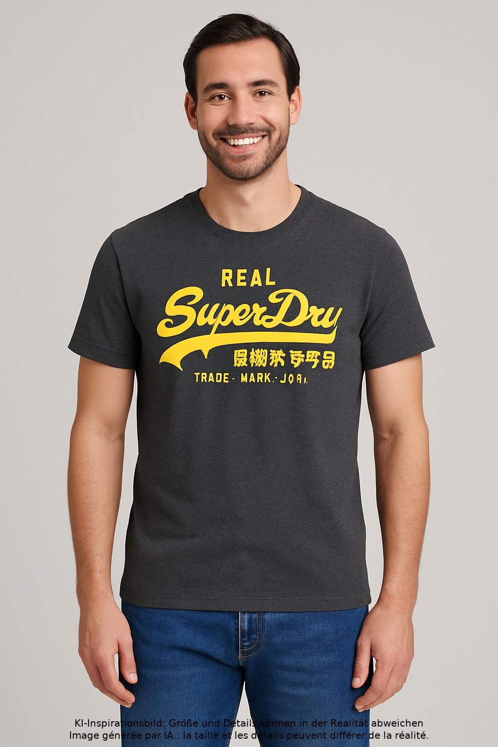 Thumbnail - Superdry Herren T-Shirt, grau, Gr. 54
