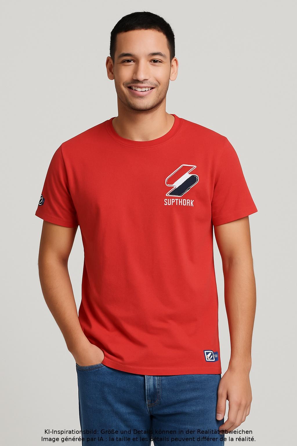 

Superdry Herren T-Shirt, rot, Gr. 52