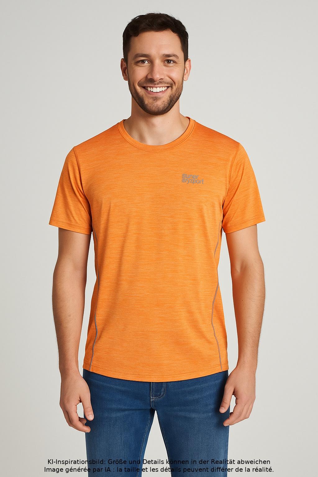 

Superdry Herren T-Shirt, orange, Gr. 48