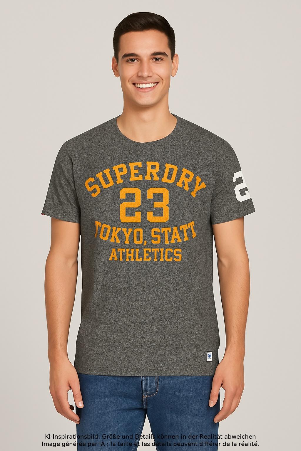 

Superdry Herren T-Shirt, grau, Gr. 46