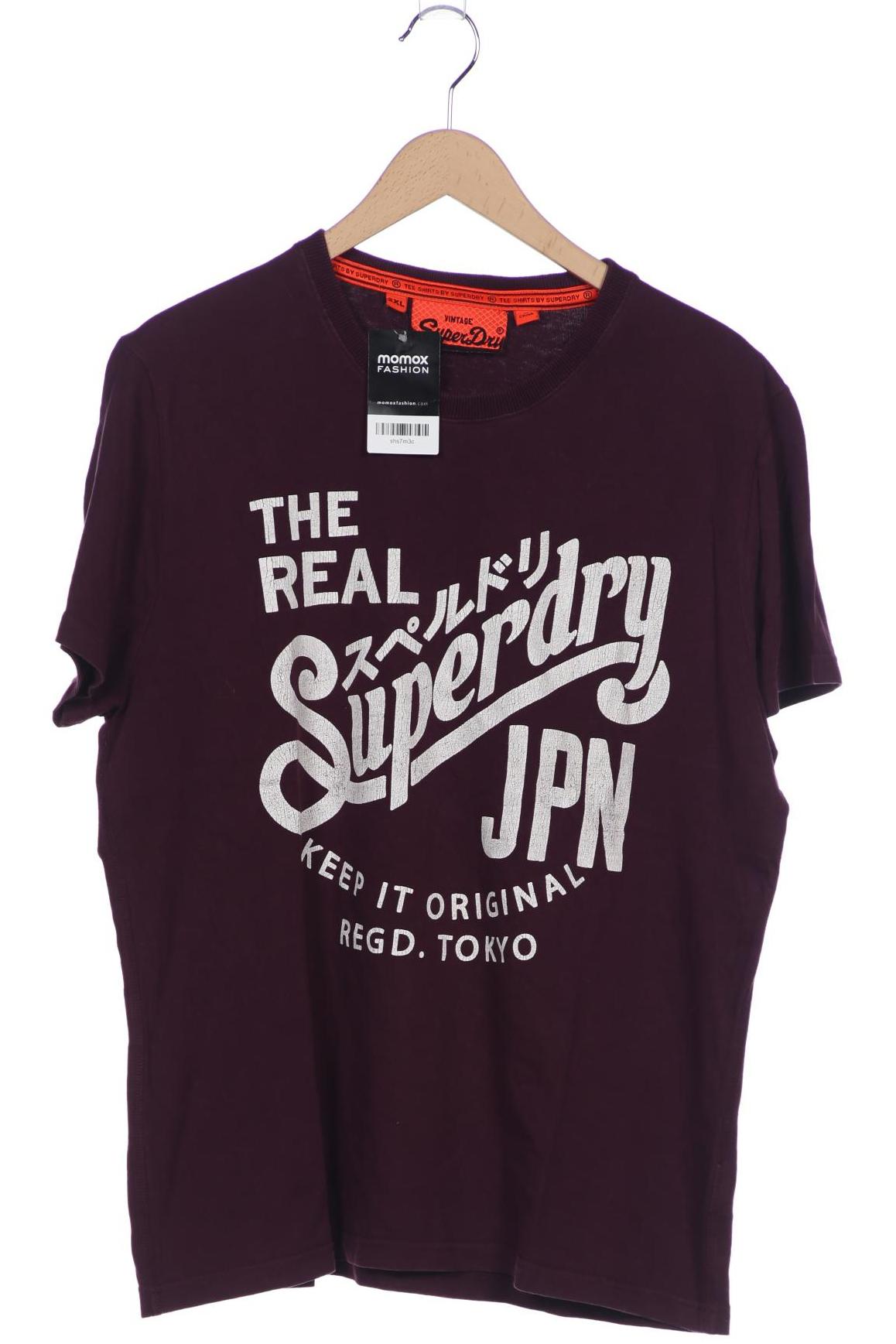 

Superdry Herren T-Shirt, bordeaux, Gr. 56