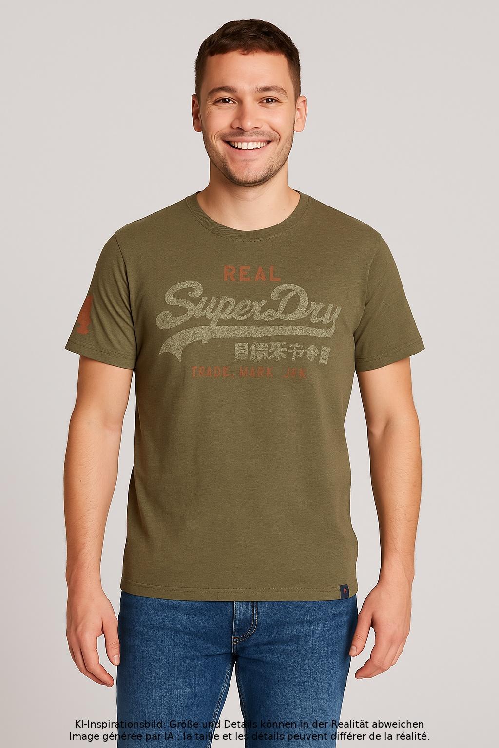 

Superdry Herren T-Shirt, grün, Gr. 52