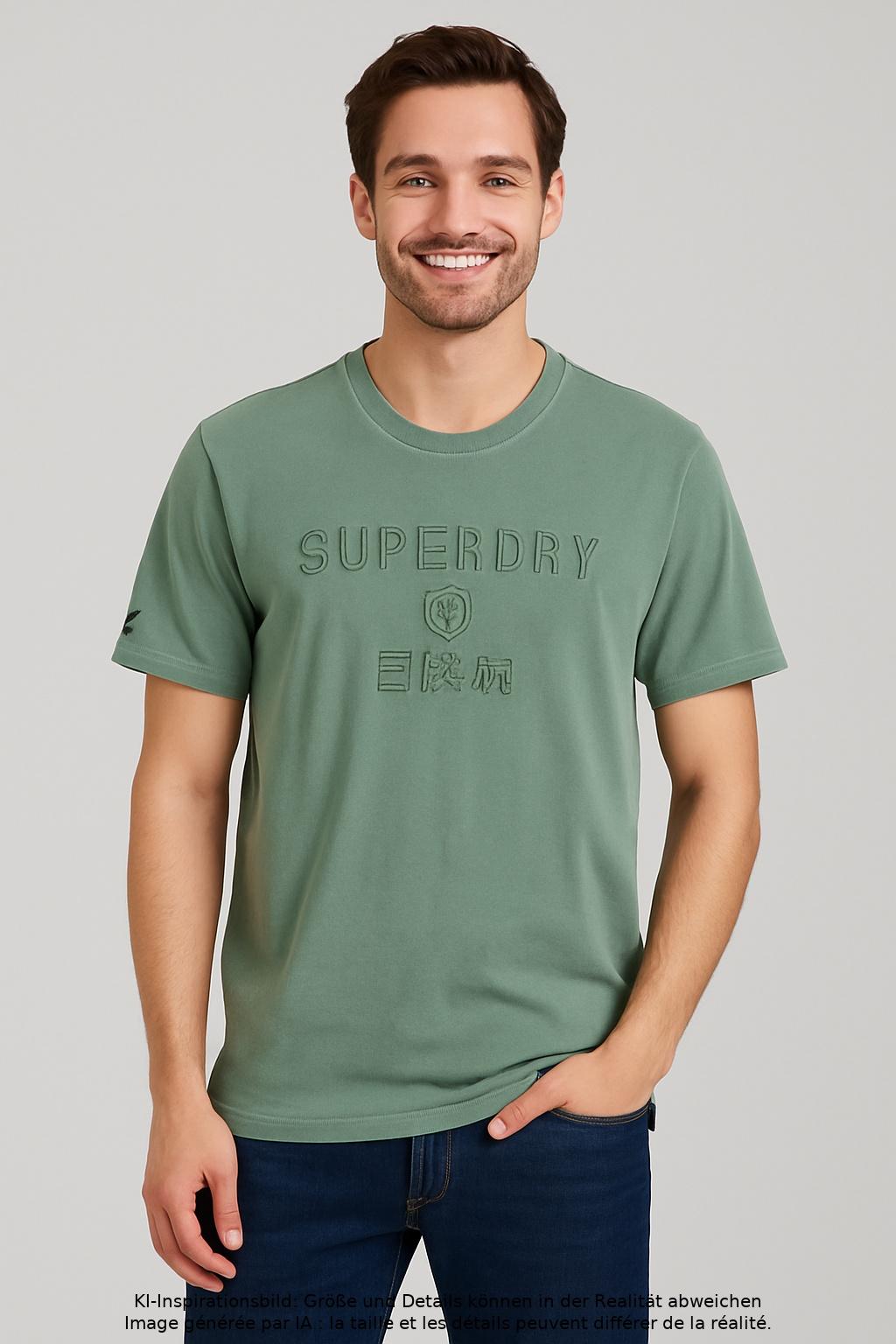 

Superdry Herren T-Shirt, grün, Gr. 52