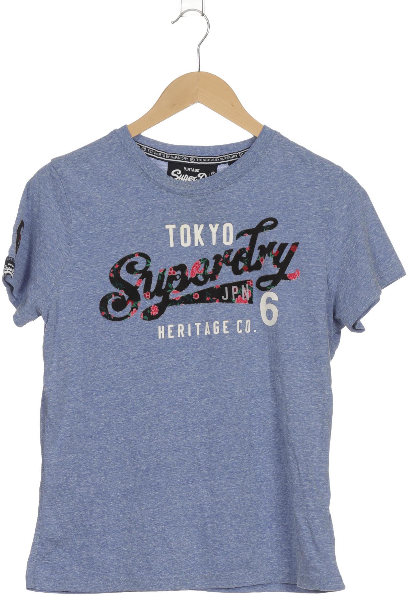 

Superdry Damen T-Shirt, blau, Gr. 40