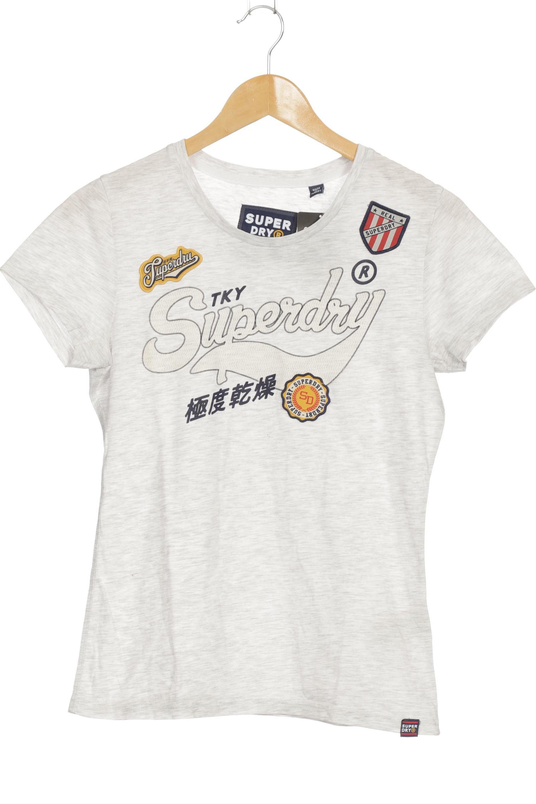 

Superdry Damen T-Shirt, grau, Gr. 40