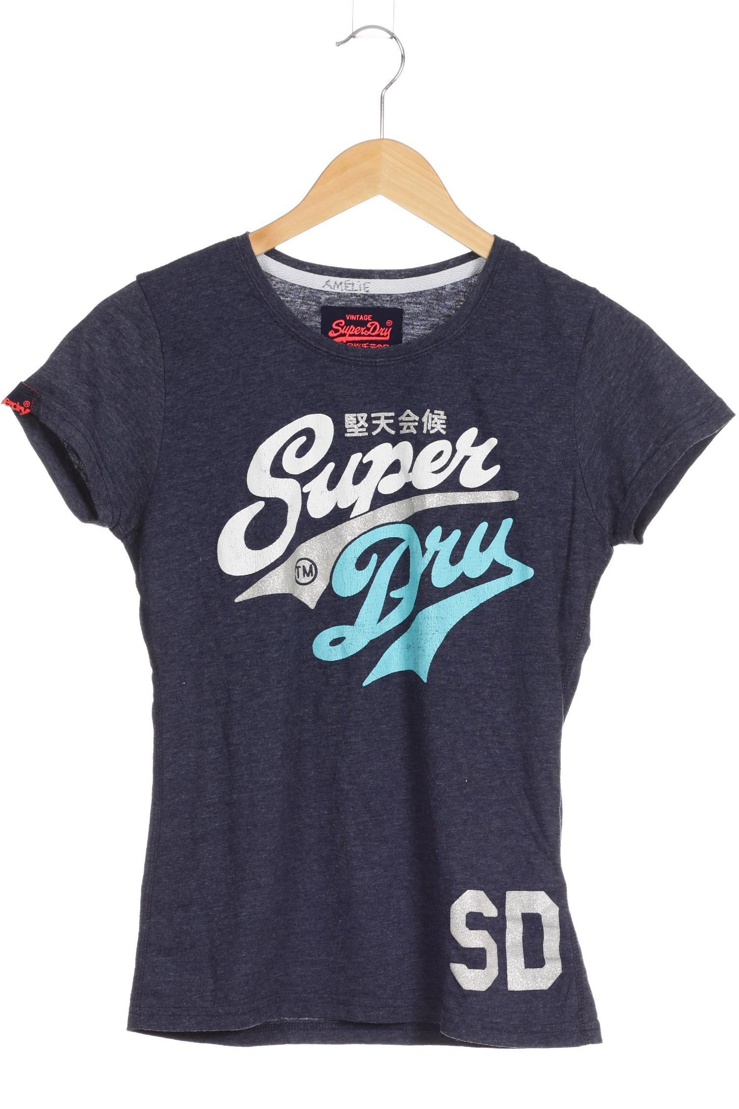 

Superdry Damen T-Shirt, blau, Gr.