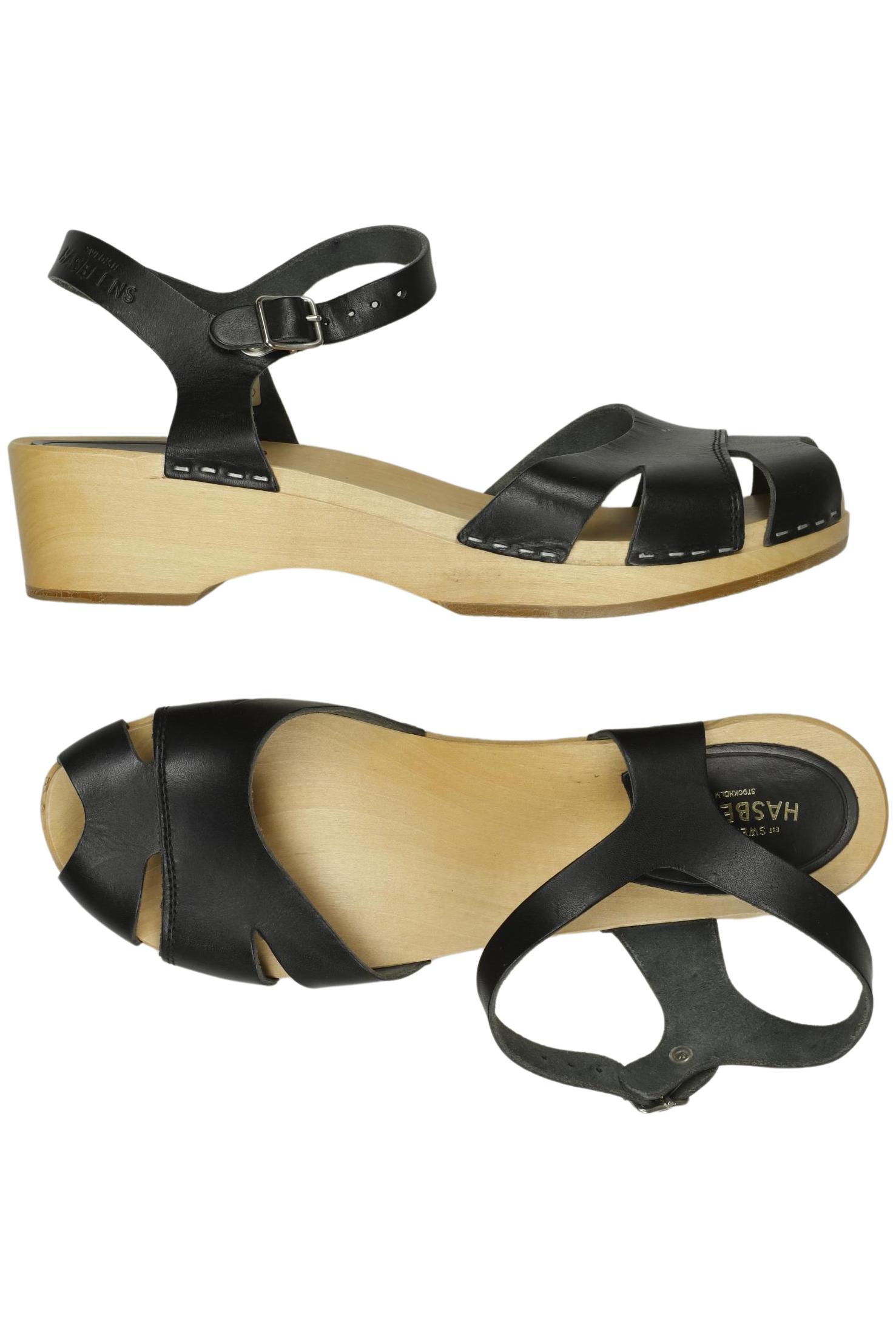 

Swedish hasbeens Damen Sandale, schwarz, Gr. 40