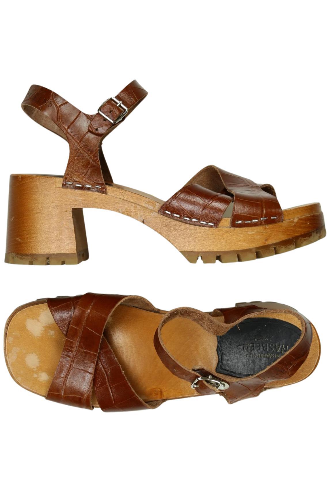 

Swedish hasbeens Damen Sandale, braun, Gr. 38