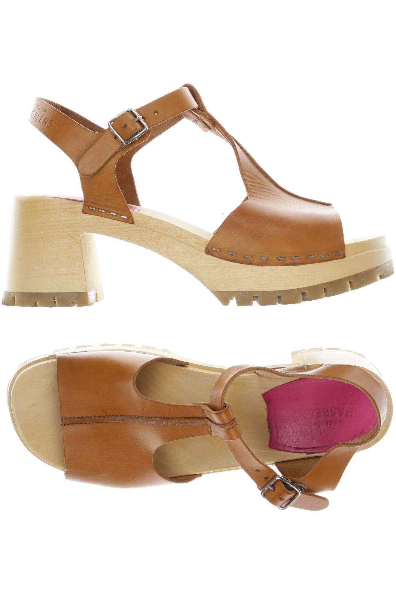 

Swedish hasbeens Damen Sandale, orange, Gr. 38