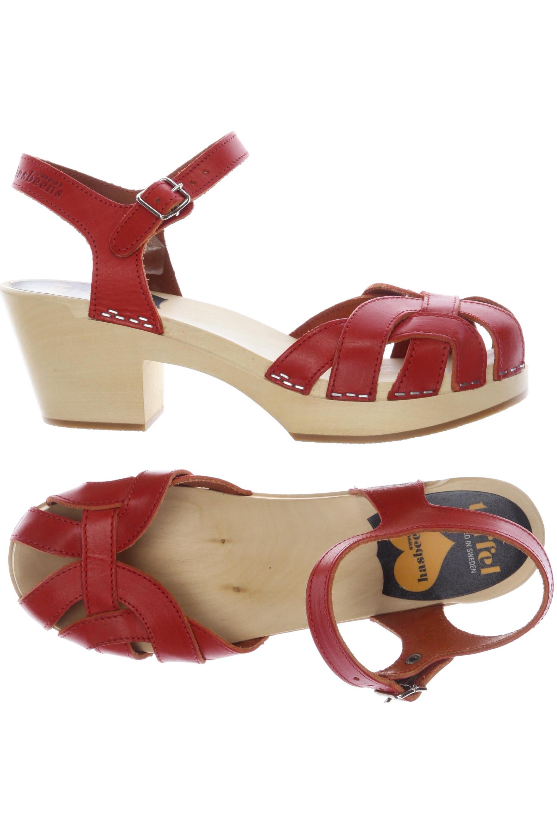

Swedish hasbeens Damen Sandale, rot, Gr. 39