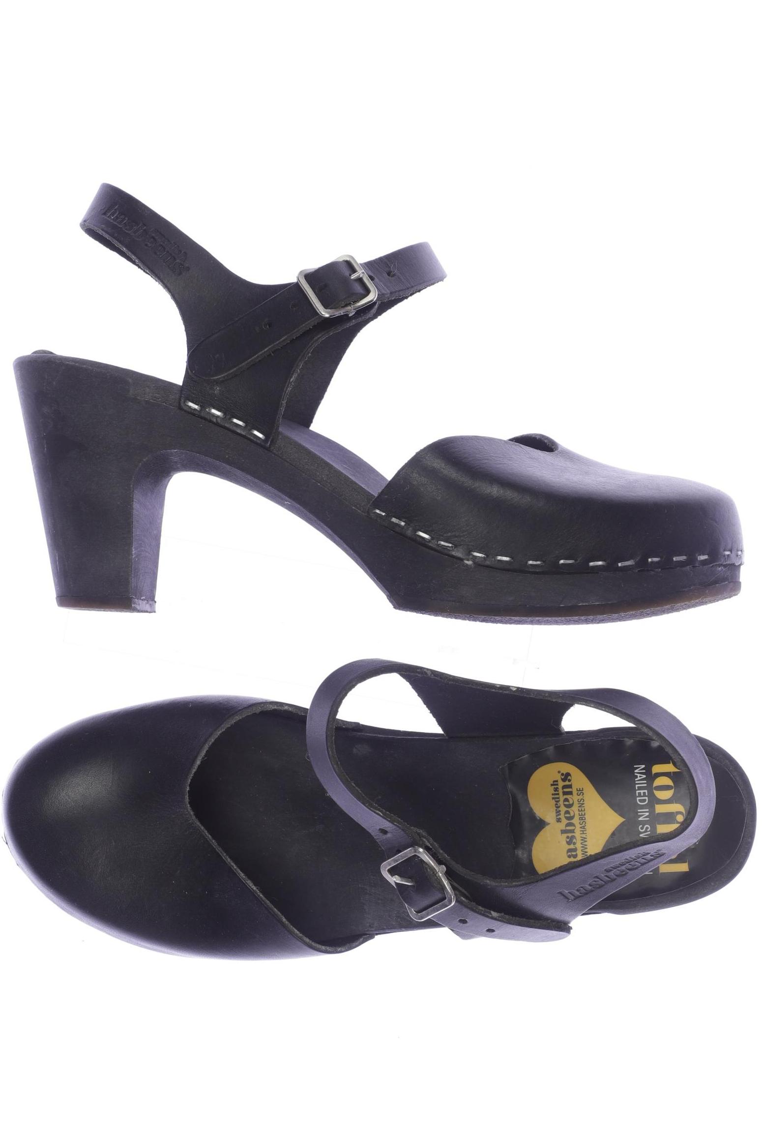 

Swedish hasbeens Damen Sandale, schwarz, Gr. 37