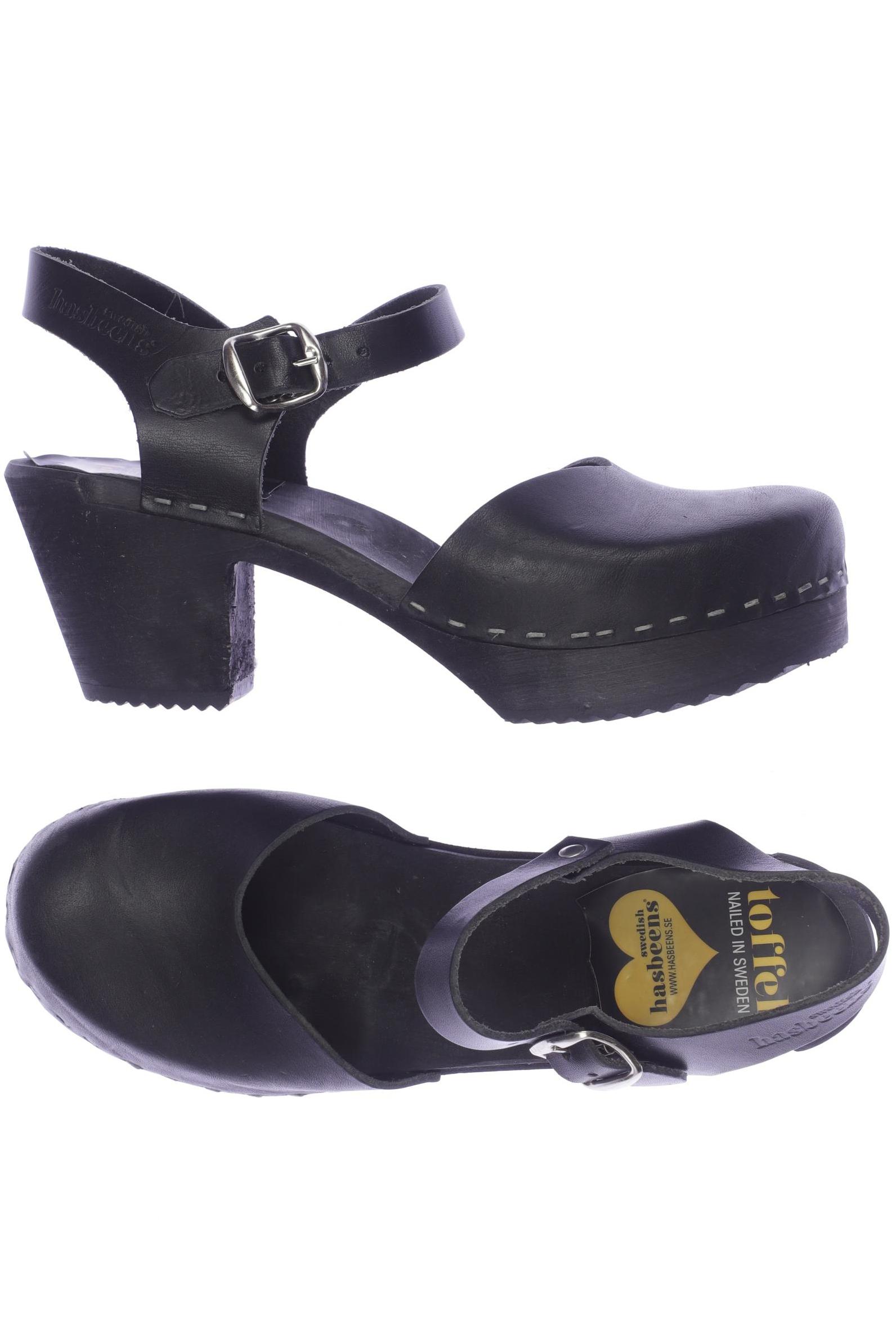 

Swedish hasbeens Damen Sandale, schwarz, Gr. 37